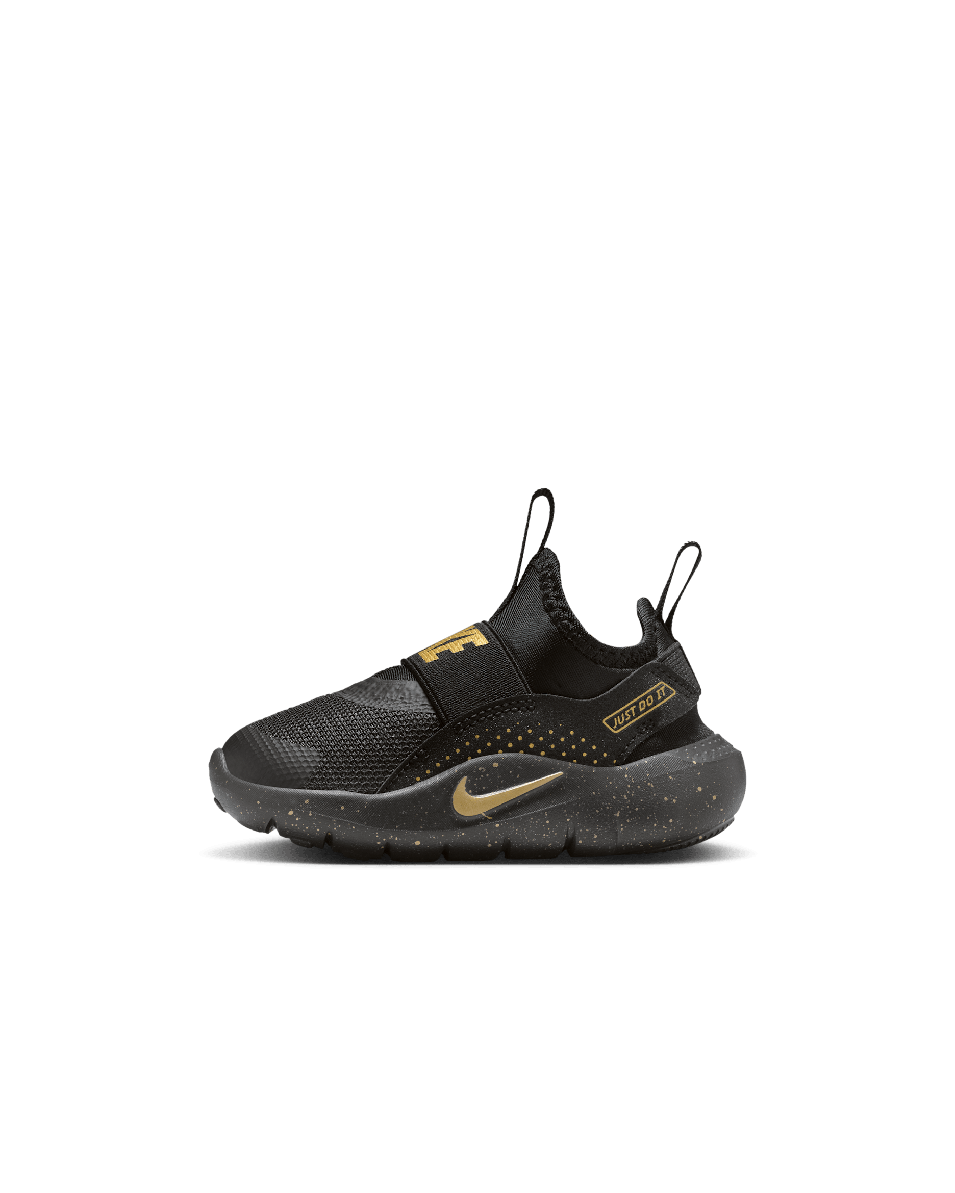 Nike Flex Runner 4 Baby/Toddler Shoes - Black/Black/Metallic Gold
