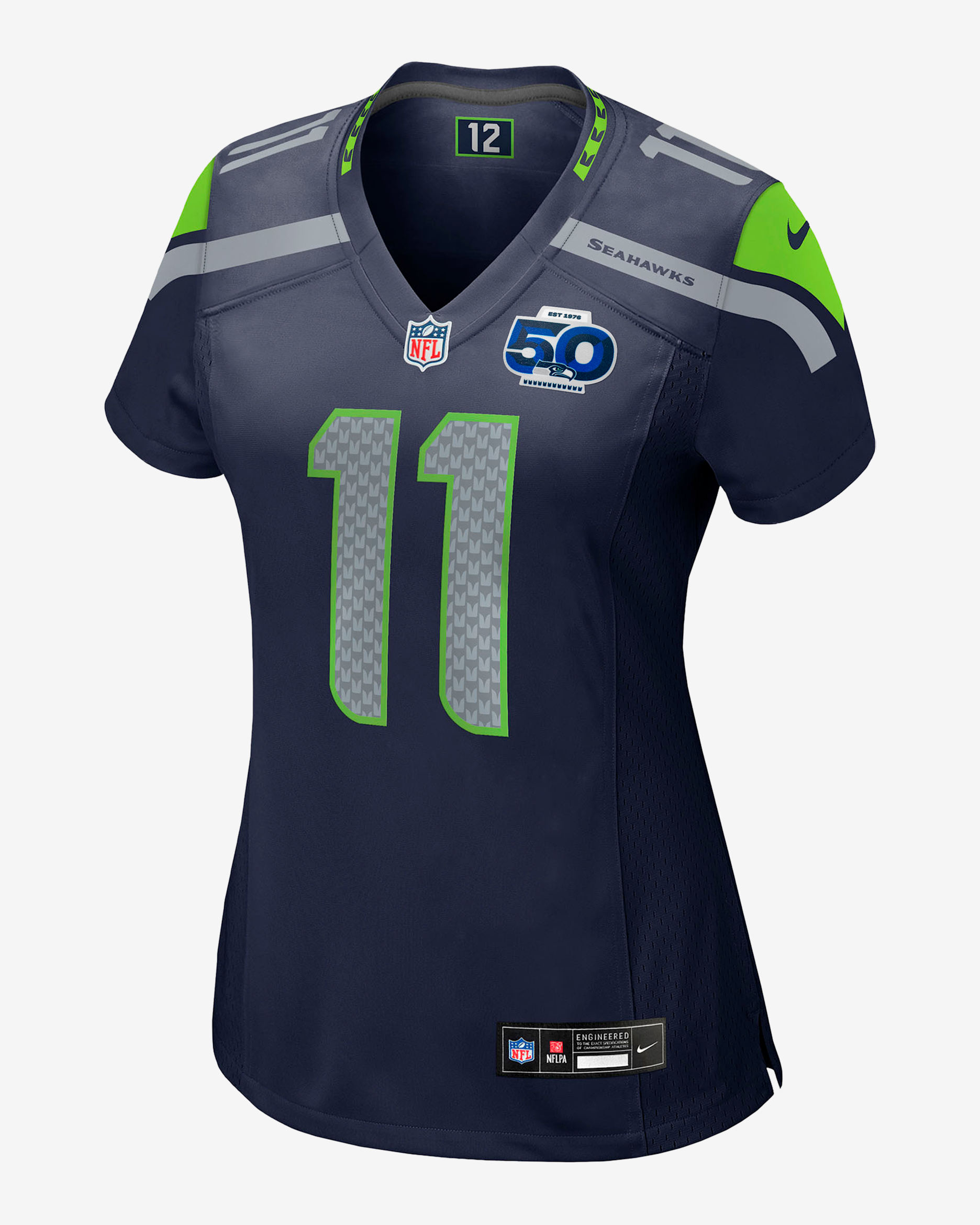 Jaxon Smith-Njigba Seattle Seahawks 50th Anniversary Women’s Nike NFL Game Jersey - Navy