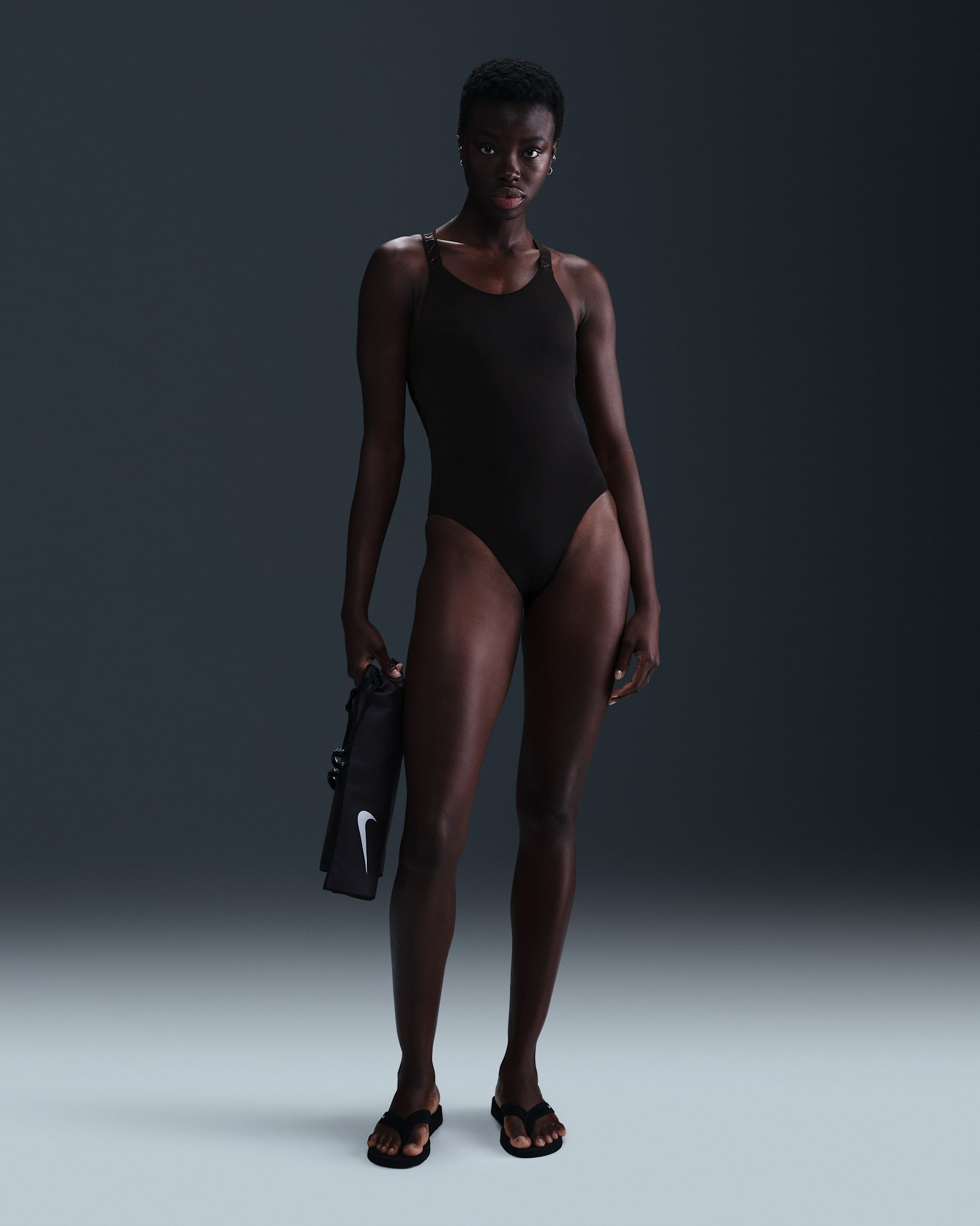 Nike Swim Fusion Women's HydraLock Racerback One-Piece - Black