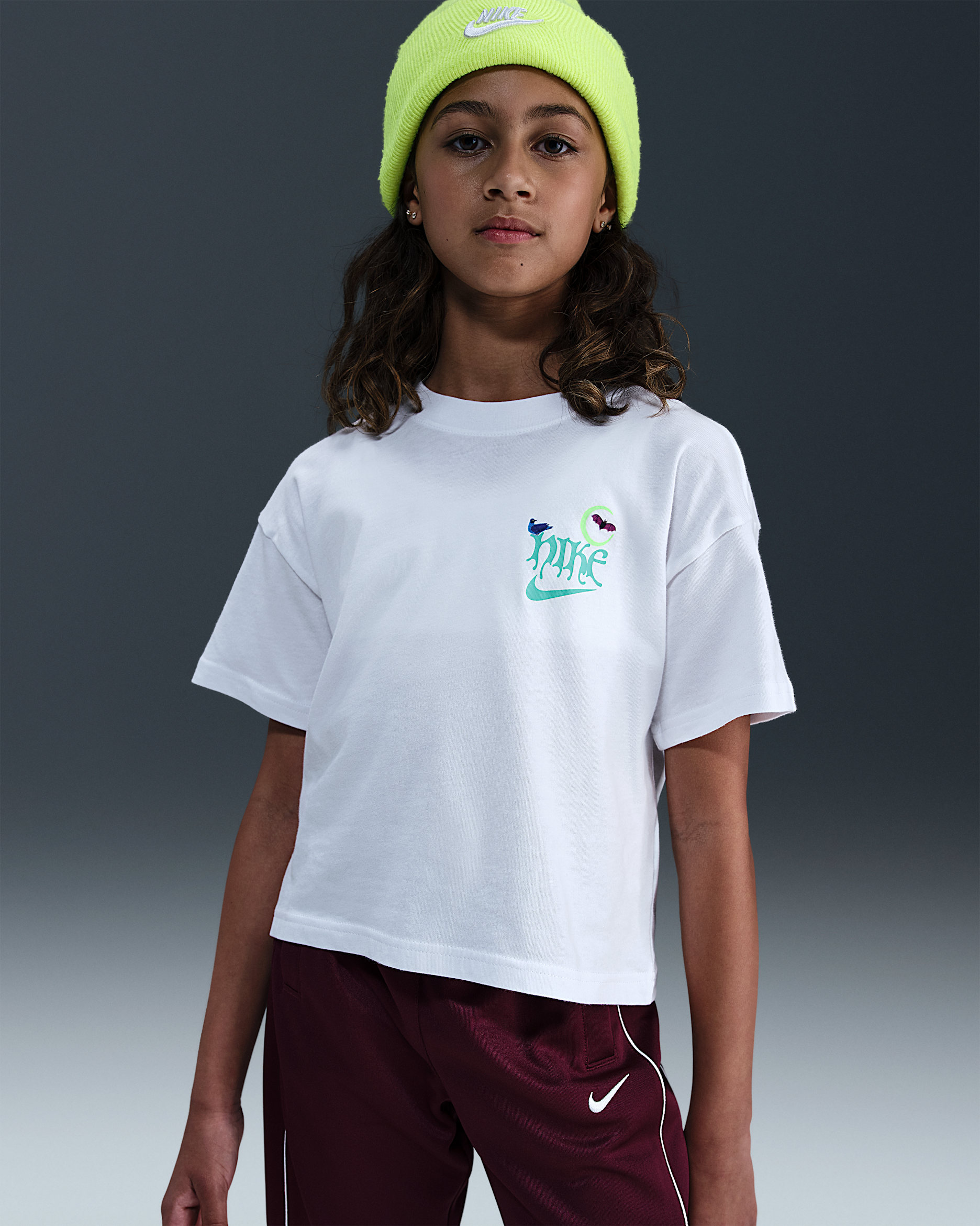 Playera para niña talla grande Nike Sportswear - Blanco