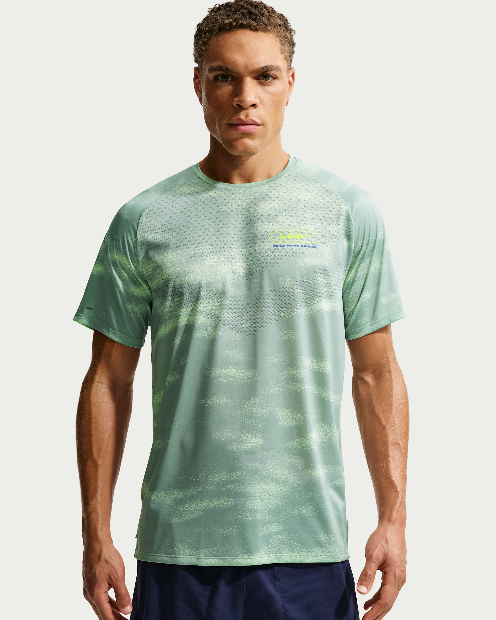 Nike Stride Men's Dri-FIT ADV Short-Sleeve Running Top - Steam/Barely Volt/Volt