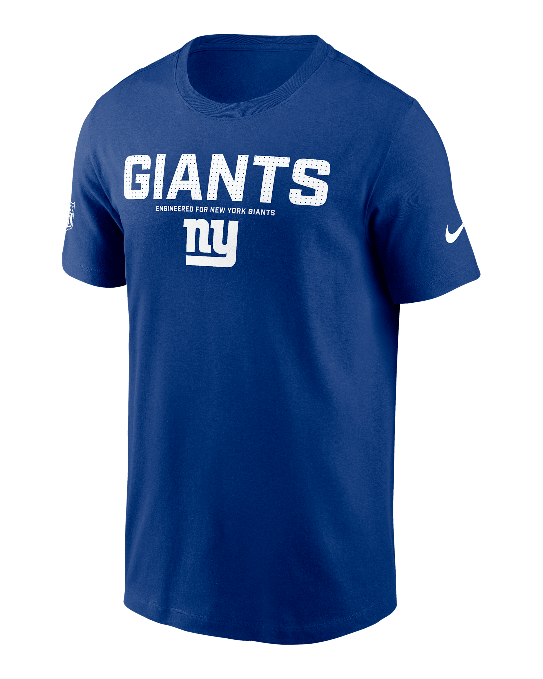 New York Giants Sideline Team Issue Men's Nike Dri-FIT NFL T-Shirt - Blue