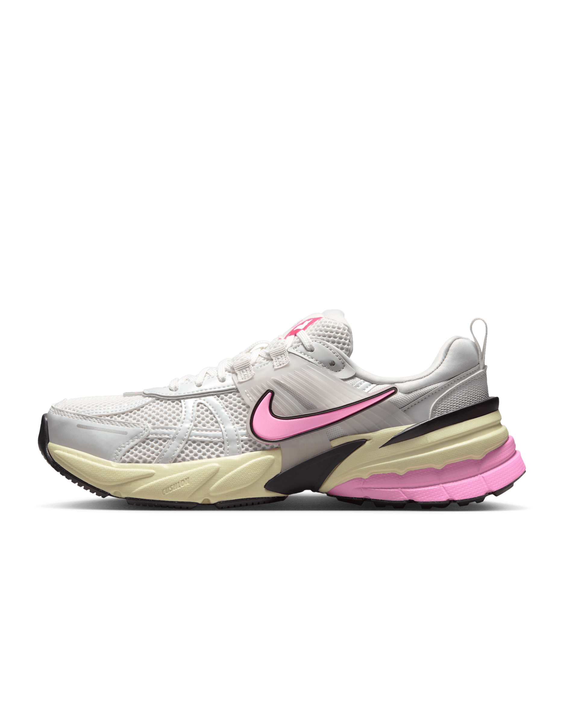 Nike V2K Run Women's Shoes - Summit White/Vast Grey/Alabaster/Pink Spell