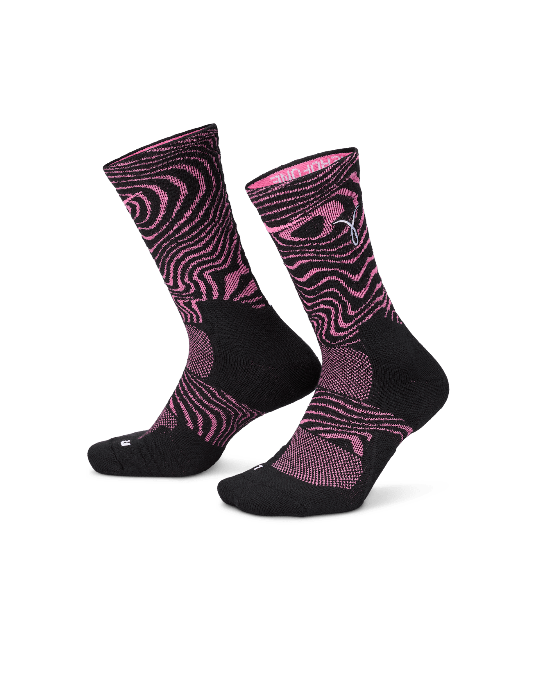 Nike Elite Basketball Crew Socks (1 Pair) - Hyper Pink/Black/White