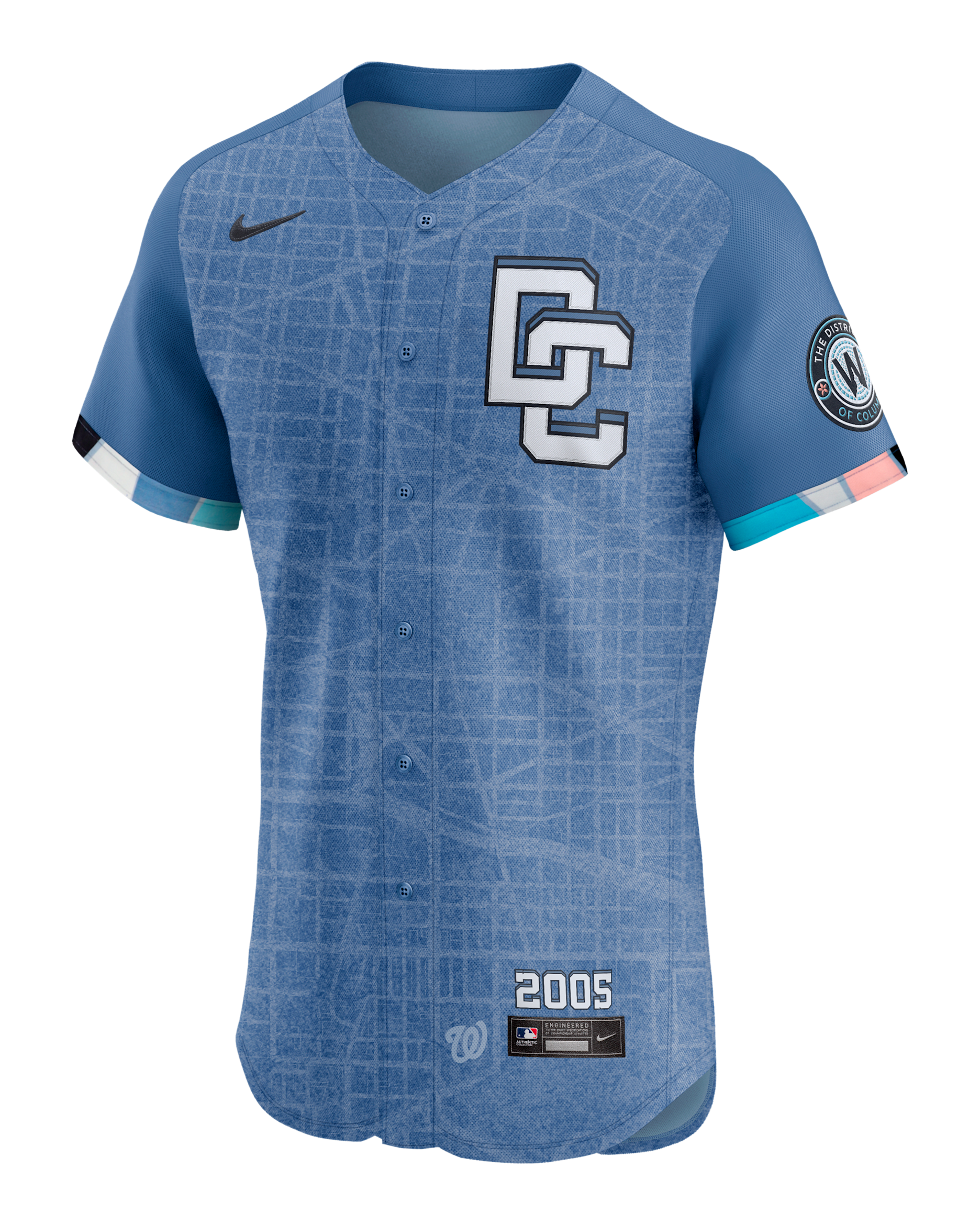 Dylan Crews Washington Nationals City Connect Men's Nike Dri-FIT ADV MLB Elite Jersey - Blue