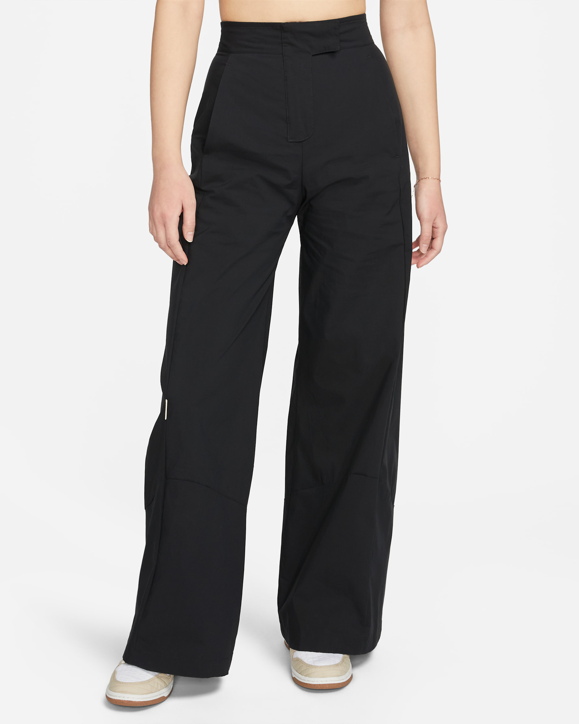 Nike Sportswear Collection Women's High-Waisted Wide-Leg Woven Trousers - Black/Black/Black/Black