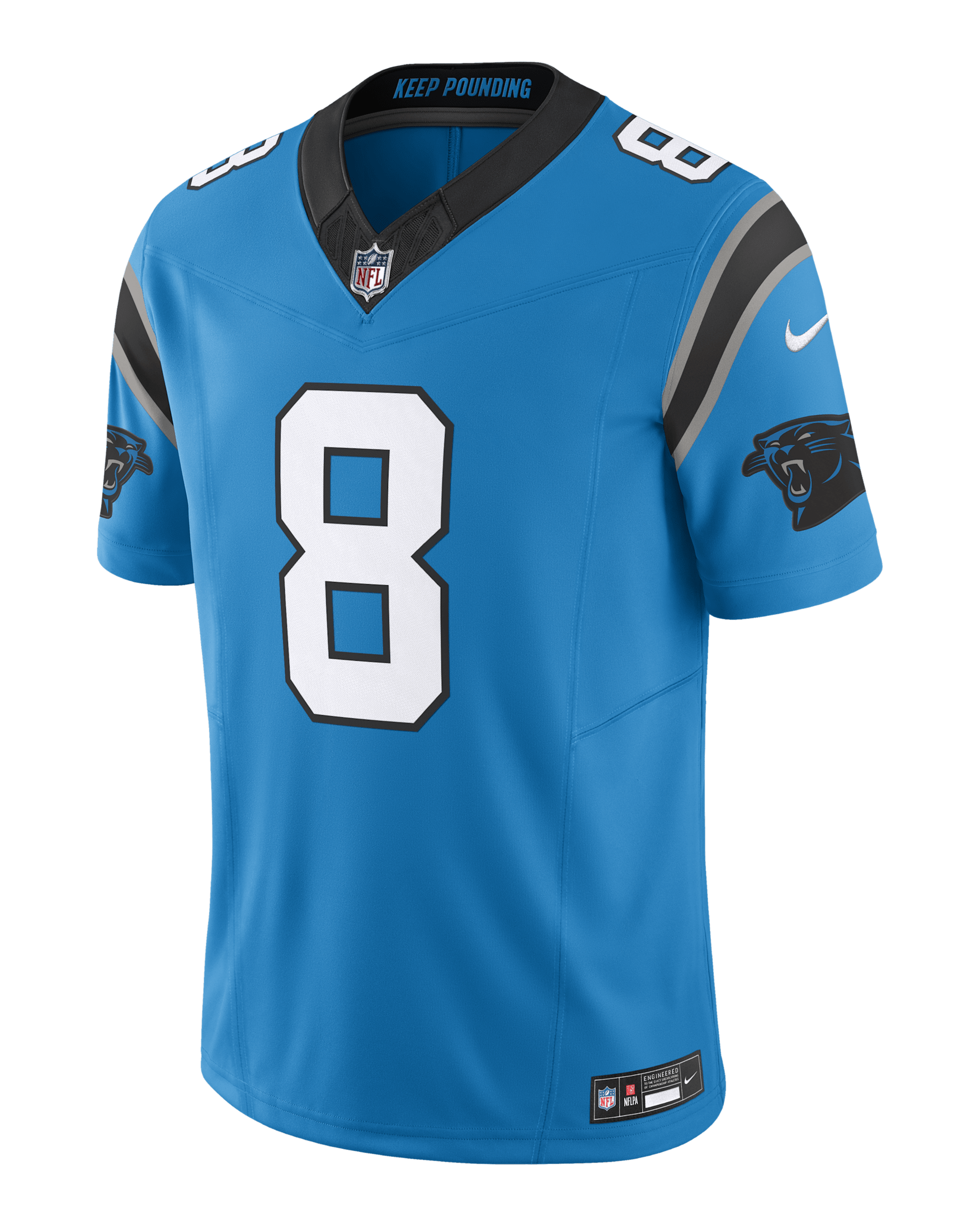 Jersey de fútbol americano Nike Dri-FIT de la NFL Limited para hombre Jaycee Horn Carolina Panthers - Azul