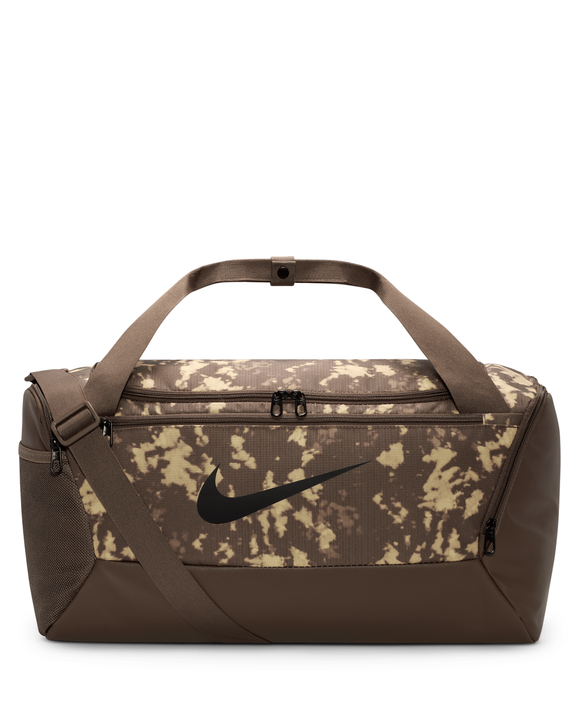 Nike Brasilia Duffel Bag (Small, 41L) - Ironstone/Ironstone/Black