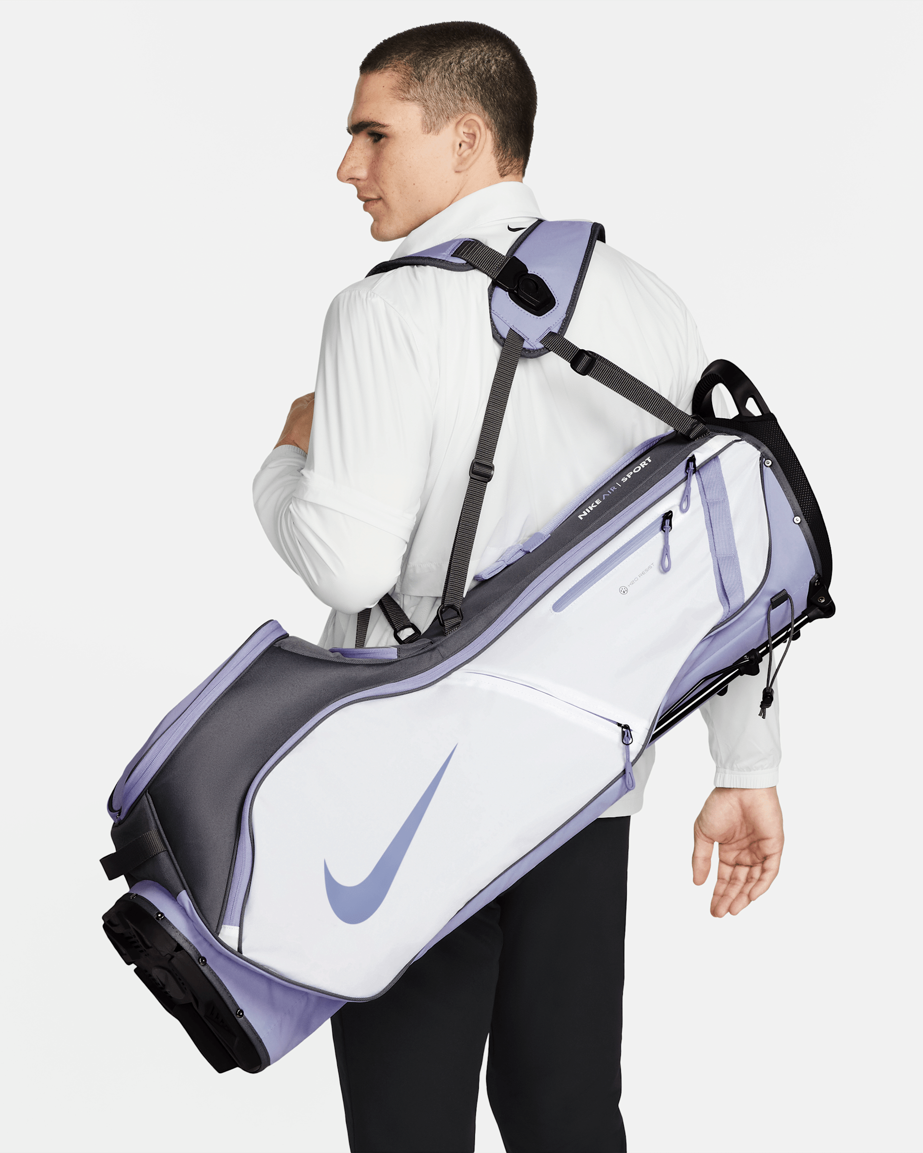 Bolsa de golf Nike Air Sport 2 - Blanco/Gris hierro
