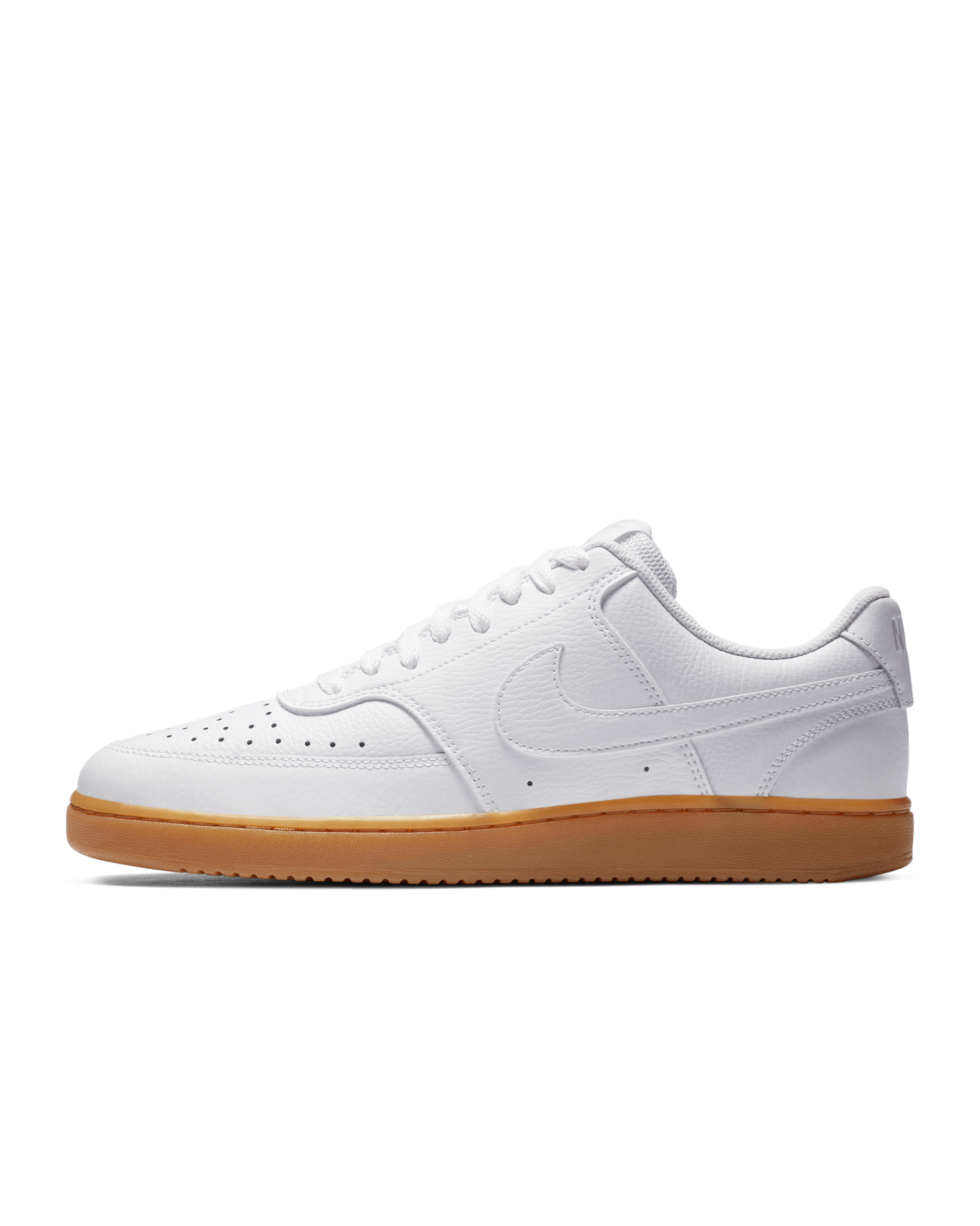 Nike Court Vision Low Shoes - White/Photon Dust/Gum Light Brown/White
