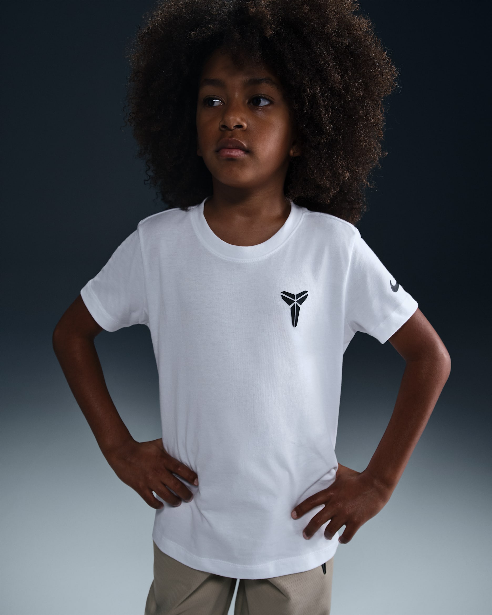 Kobe Big Kids' T-Shirt - White/Black
