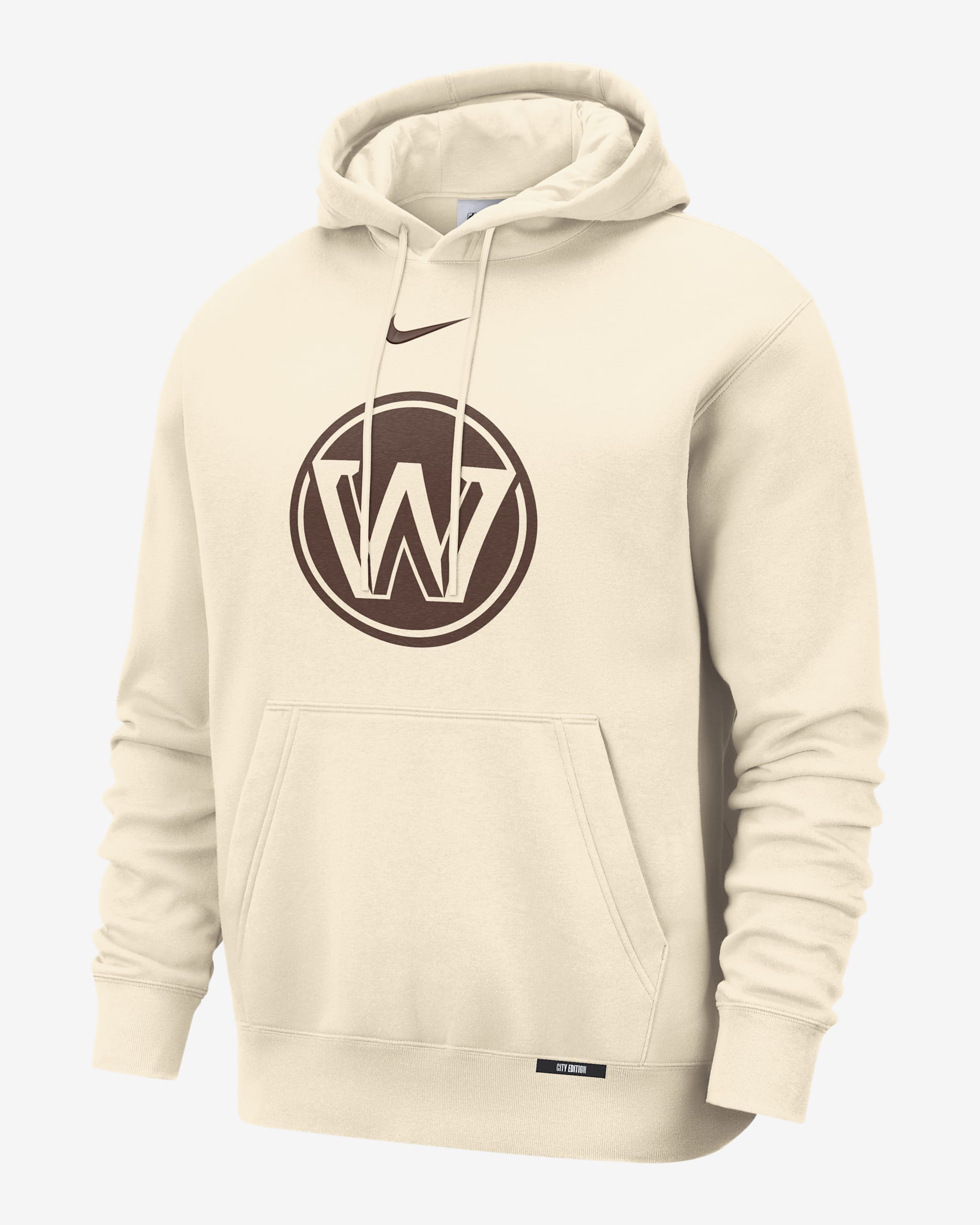 Sweat à capuche Nike Club Golden State Warriors City Edition pour homme - Natural