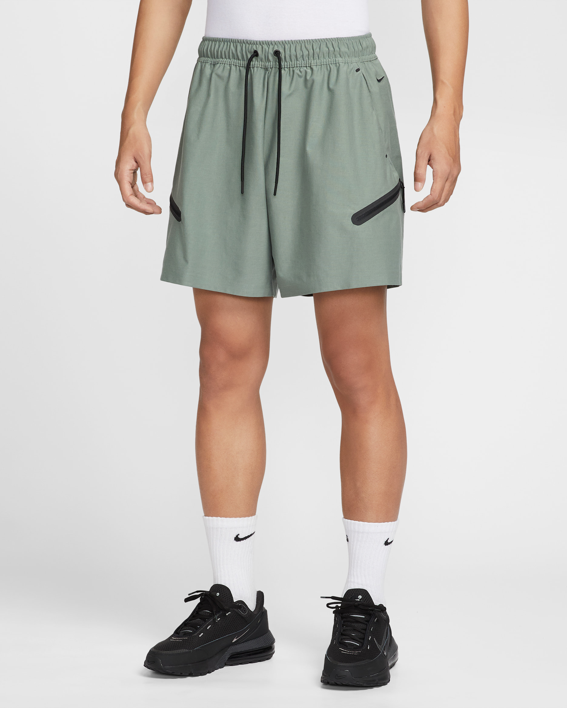 Nike Tech Men's Dri-FIT Shori Loose-Fit Shorts - Clay Green/Black
