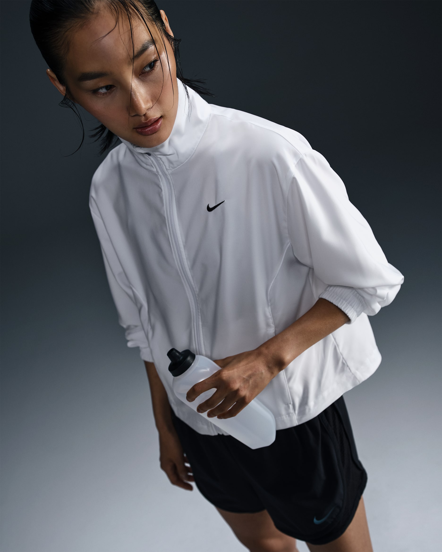 나이키 원 릴랙스드 여성 드라이 핏 재킷 - 화이트/화이트/화이트/블랙