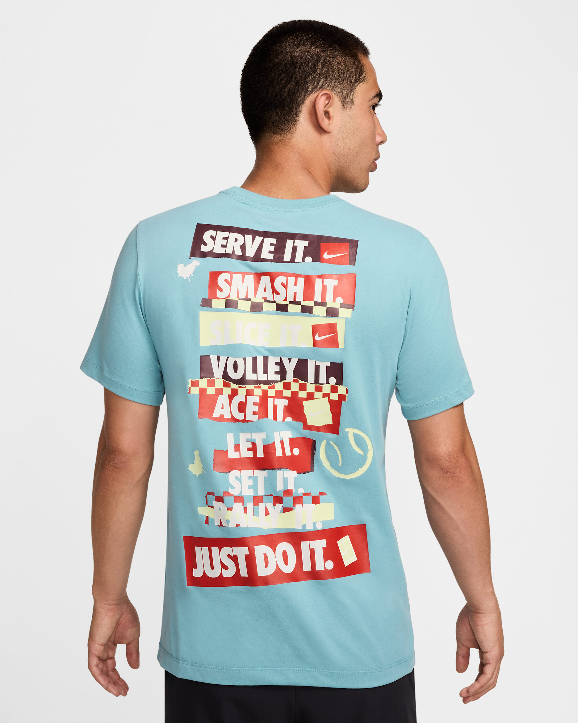 NikeCourt Men's Dri-FIT Tennis T-Shirt - Denim Turquoise