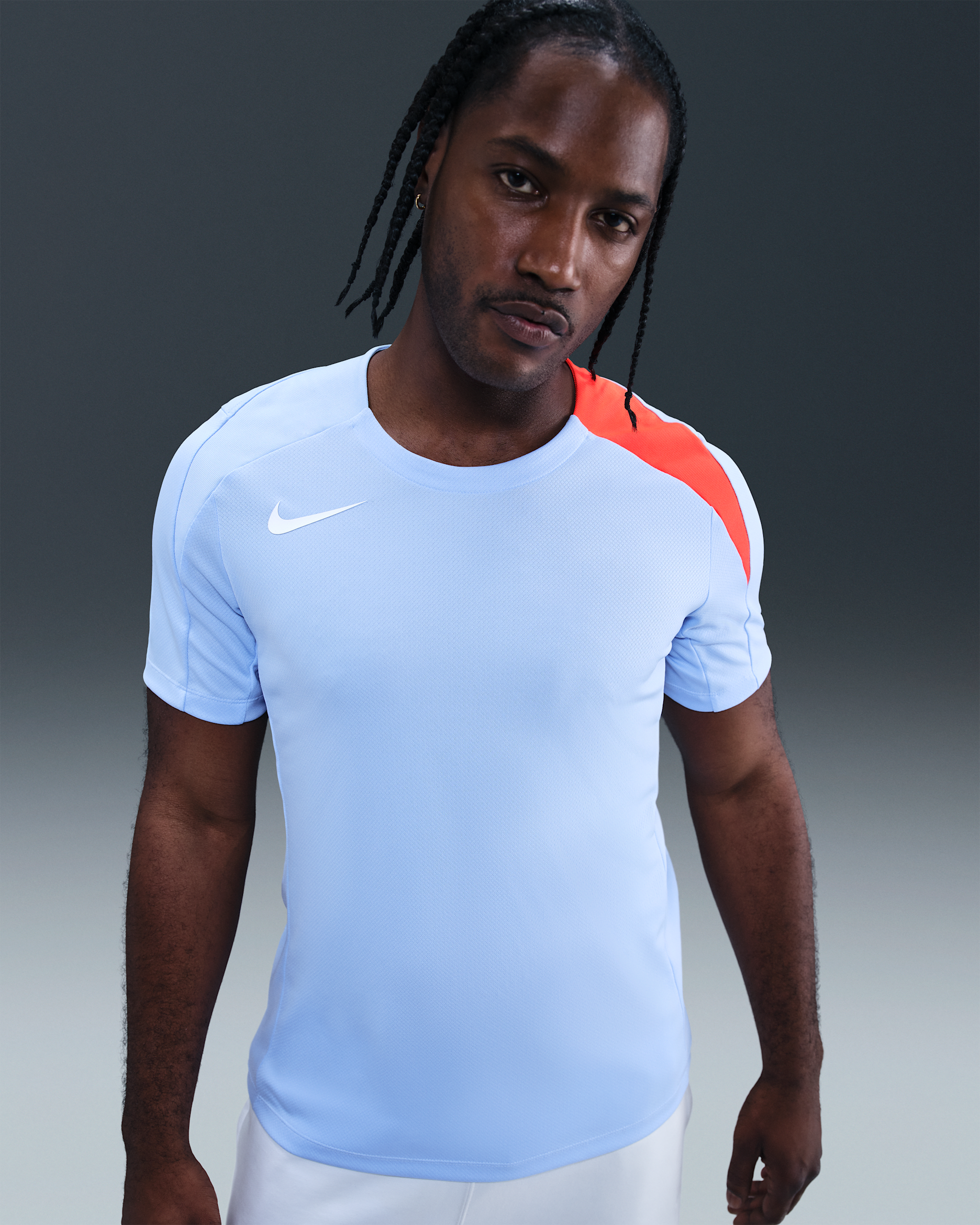 Nike Strike Men's Dri-FIT Football Shirt - Royal Tint/Royal Tint/Bright Crimson/White