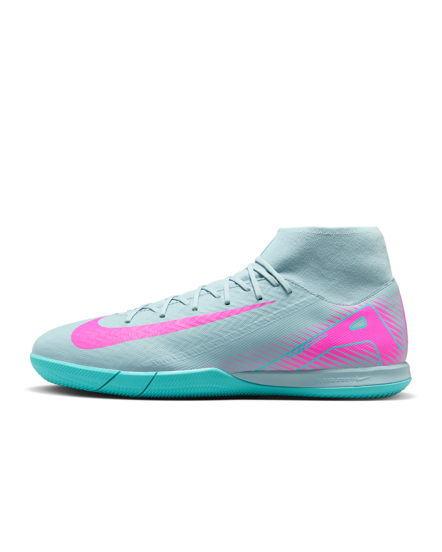 Nike Mercurial Superfly 10 Academy IC 高筒足球鞋 - Ocean Cube/Pink Blast