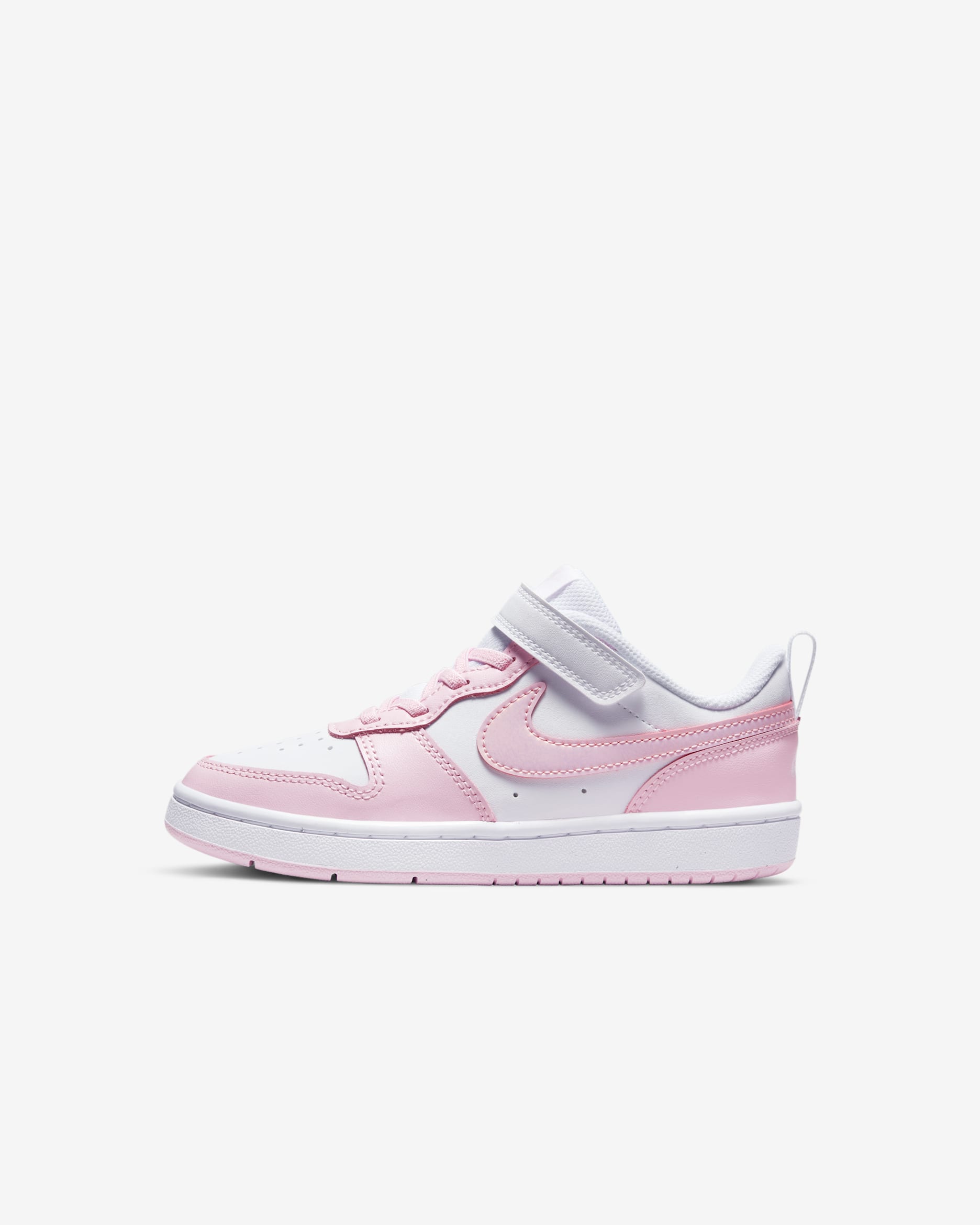 Nike Court Borough Low 2 Little Kids' Shoes - White/Pink Foam