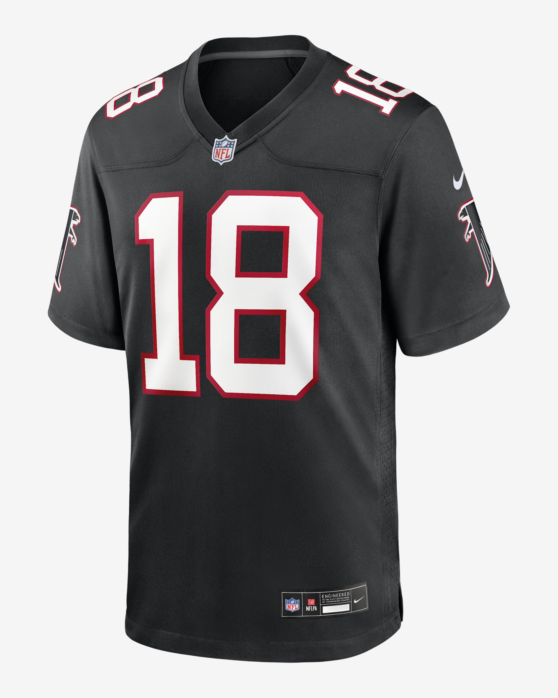 Jersey de fútbol americano Nike de la NFL Game para hombre Kirk Cousins Atlanta Falcons - Negro