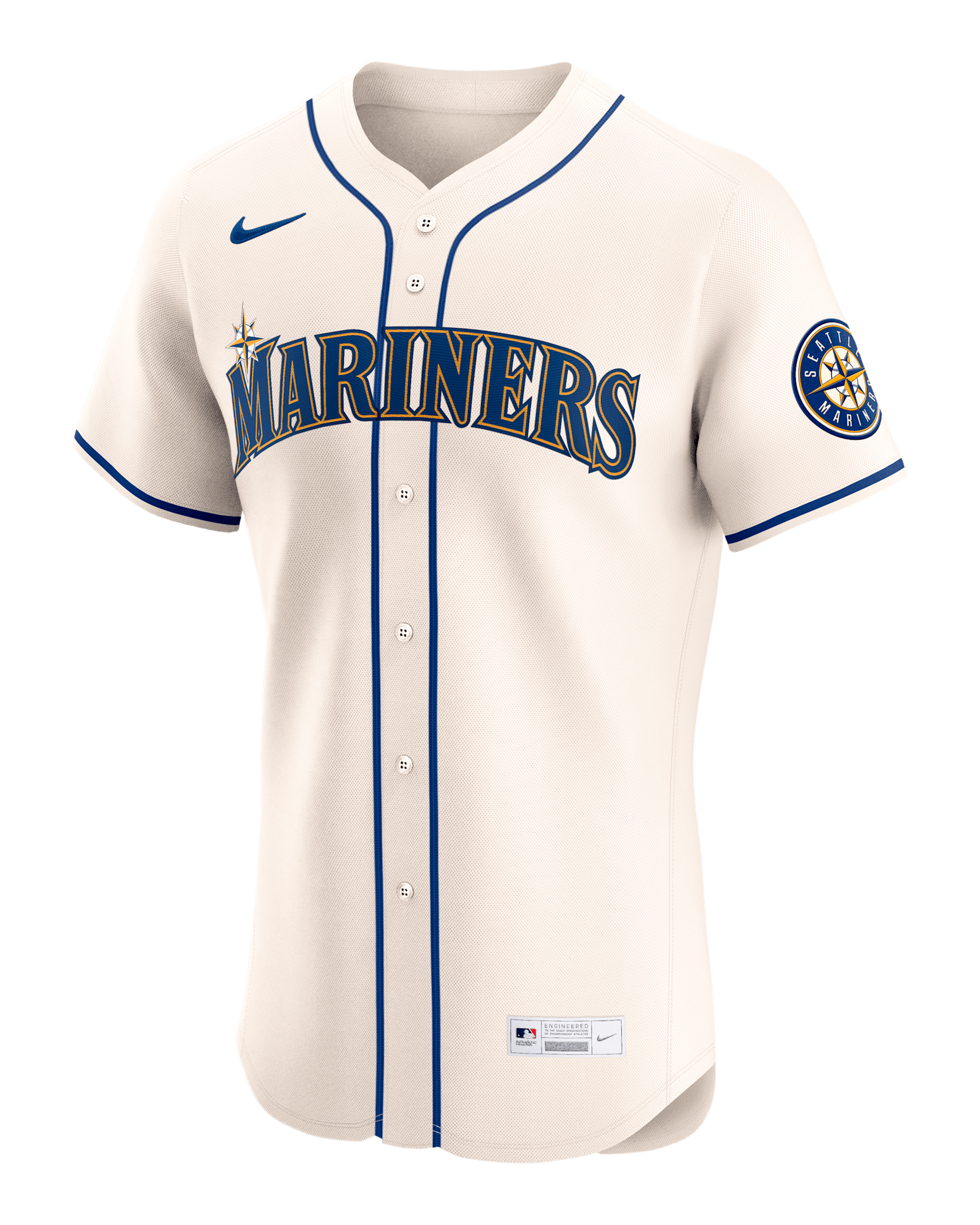 Seattle Mariners Men's Nike Dri-FIT ADV MLB Elite Jersey - Cream