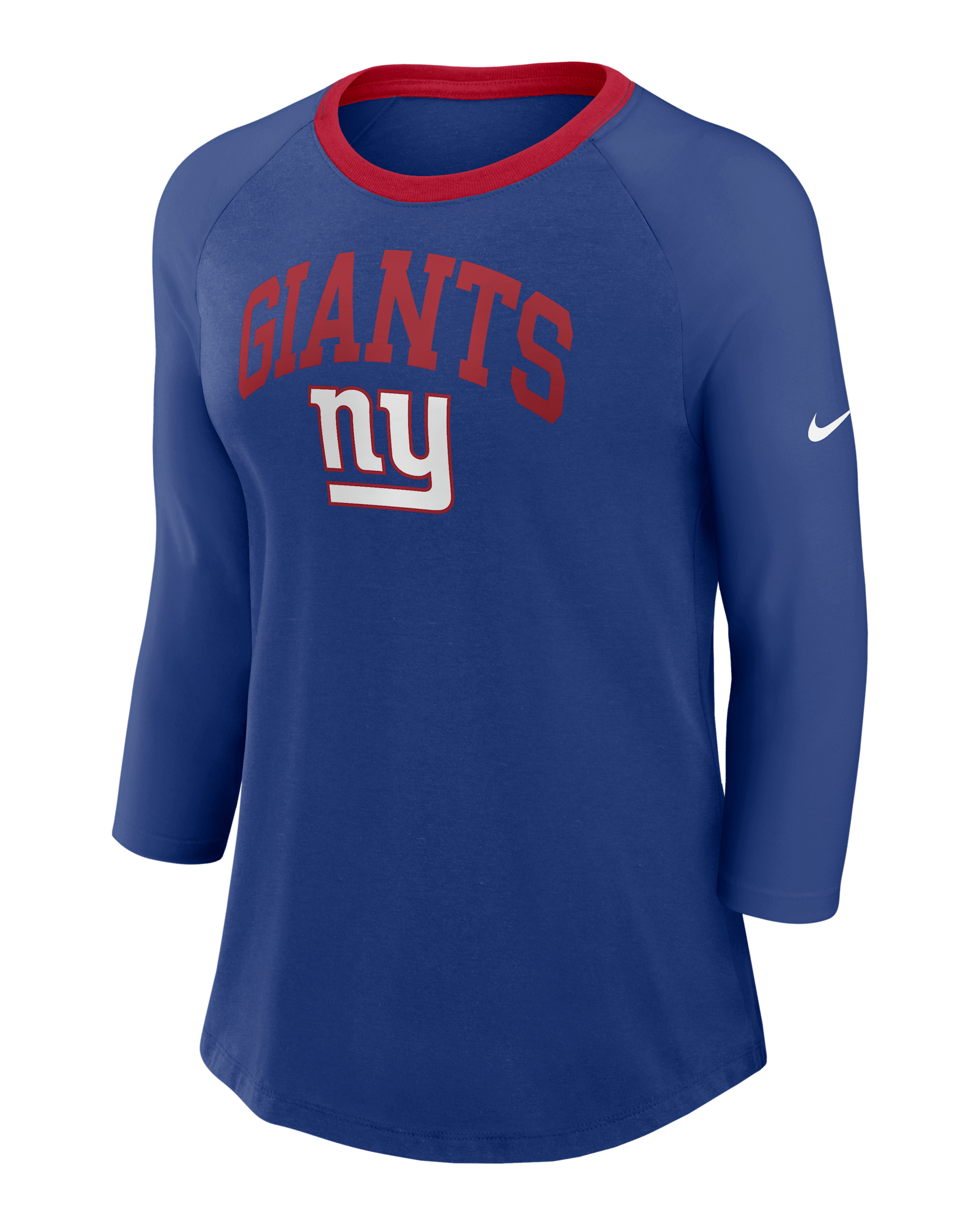 New York Giants Women's Nike NFL 3/4-Sleeve T-Shirt - Royal
