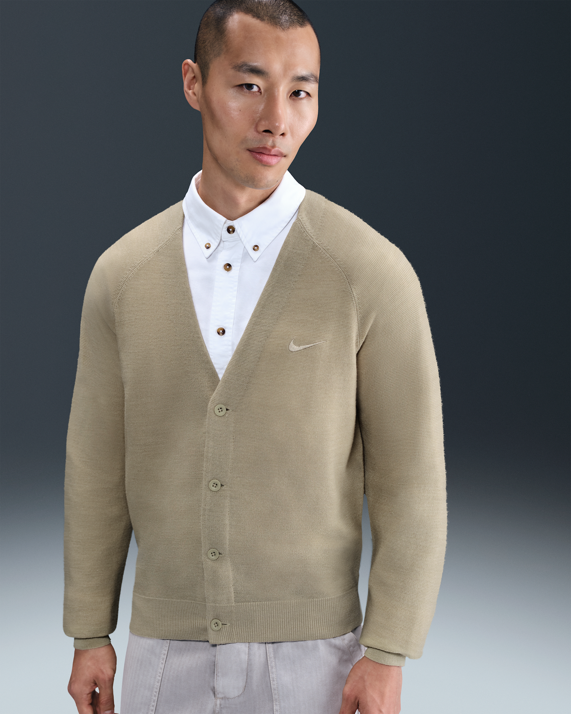 나이키 스포츠웨어 가디건 - 데저트 카키/데저트 카키