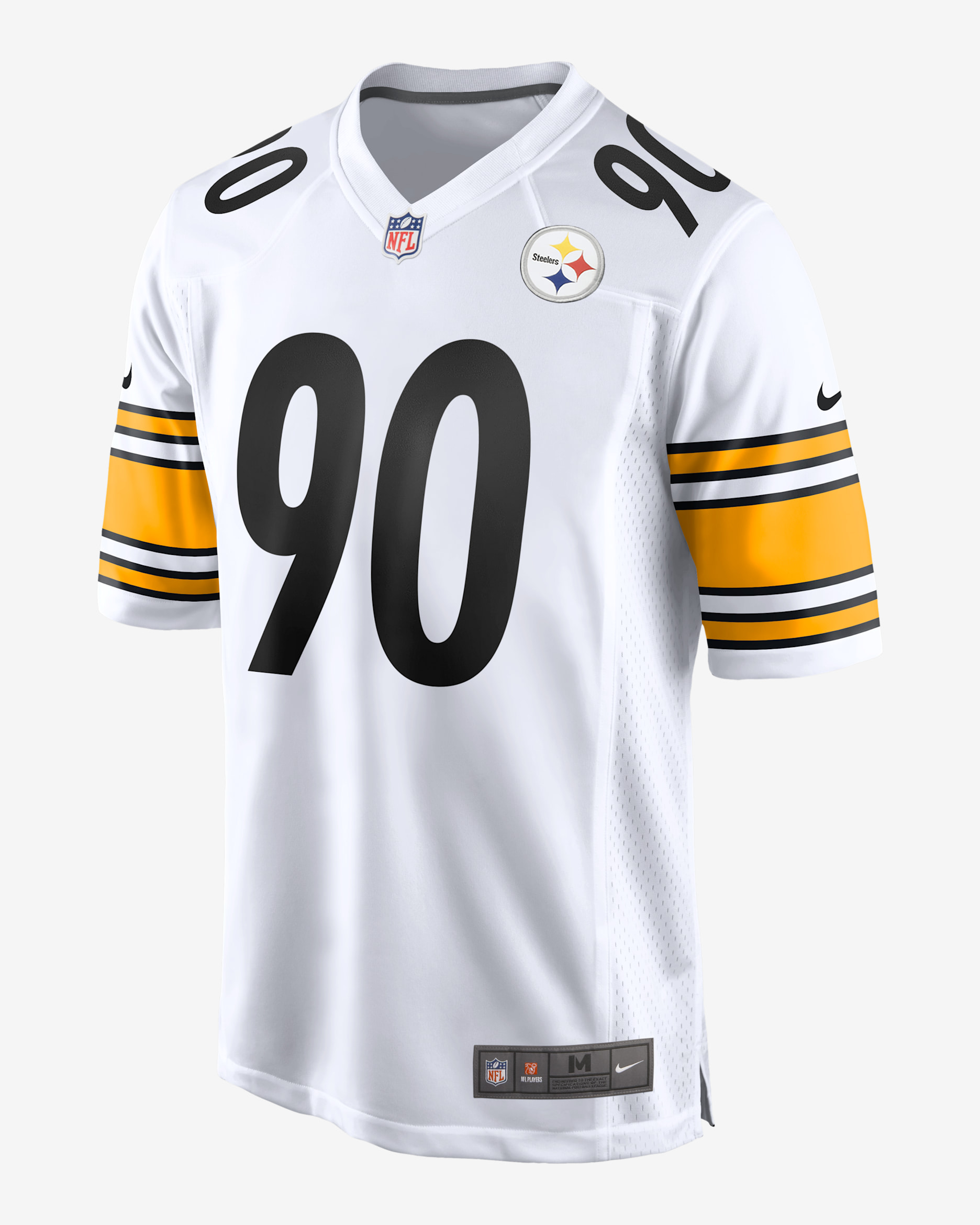 NFL Pittsburgh Steelers (T.J. Watt) Jersey de fútbol americano Game para hombre - Blanco
