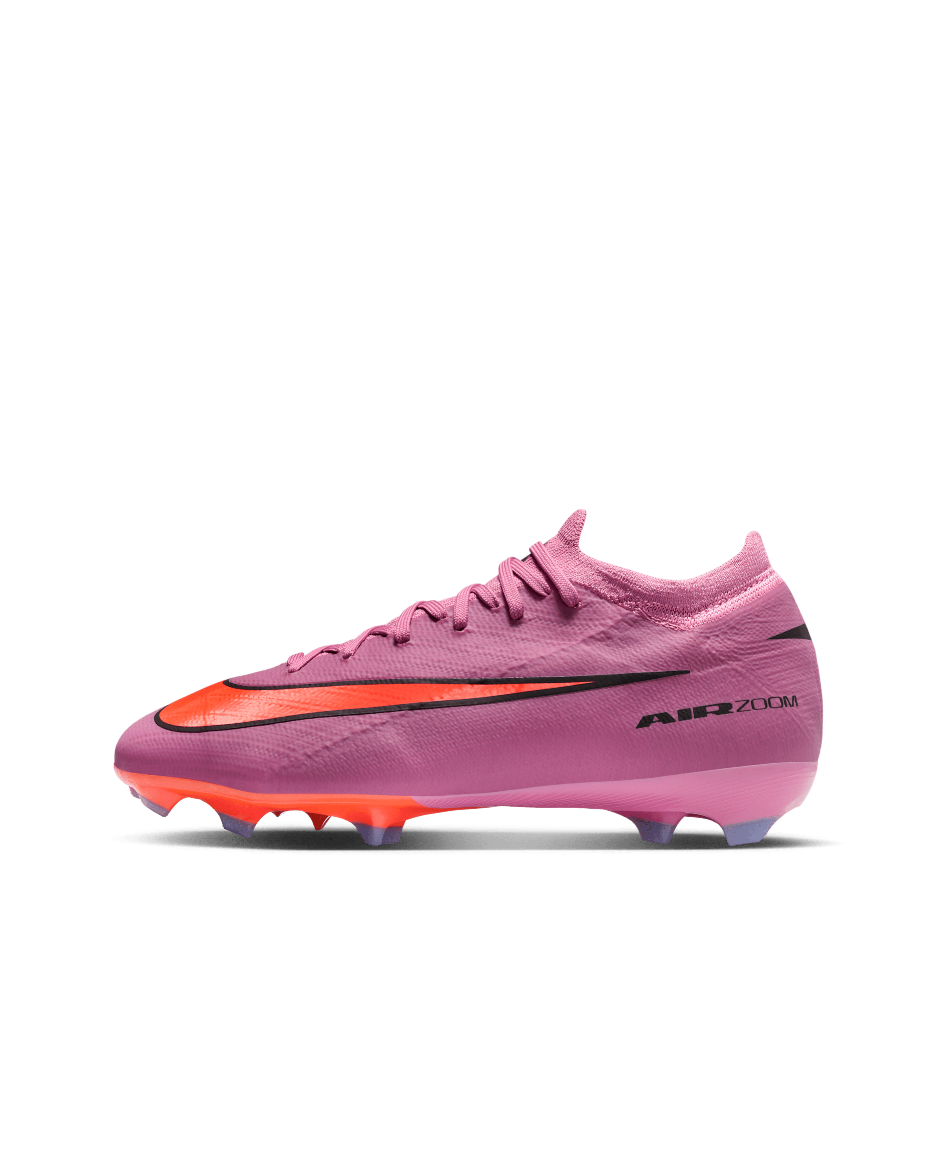 Scarpa da calcio a taglio basso FG Nike Jr. Mercurial Vapor 16 Pro – Bambino/a e ragazzo/a - Magic Flamingo/Total Crimson/Nero