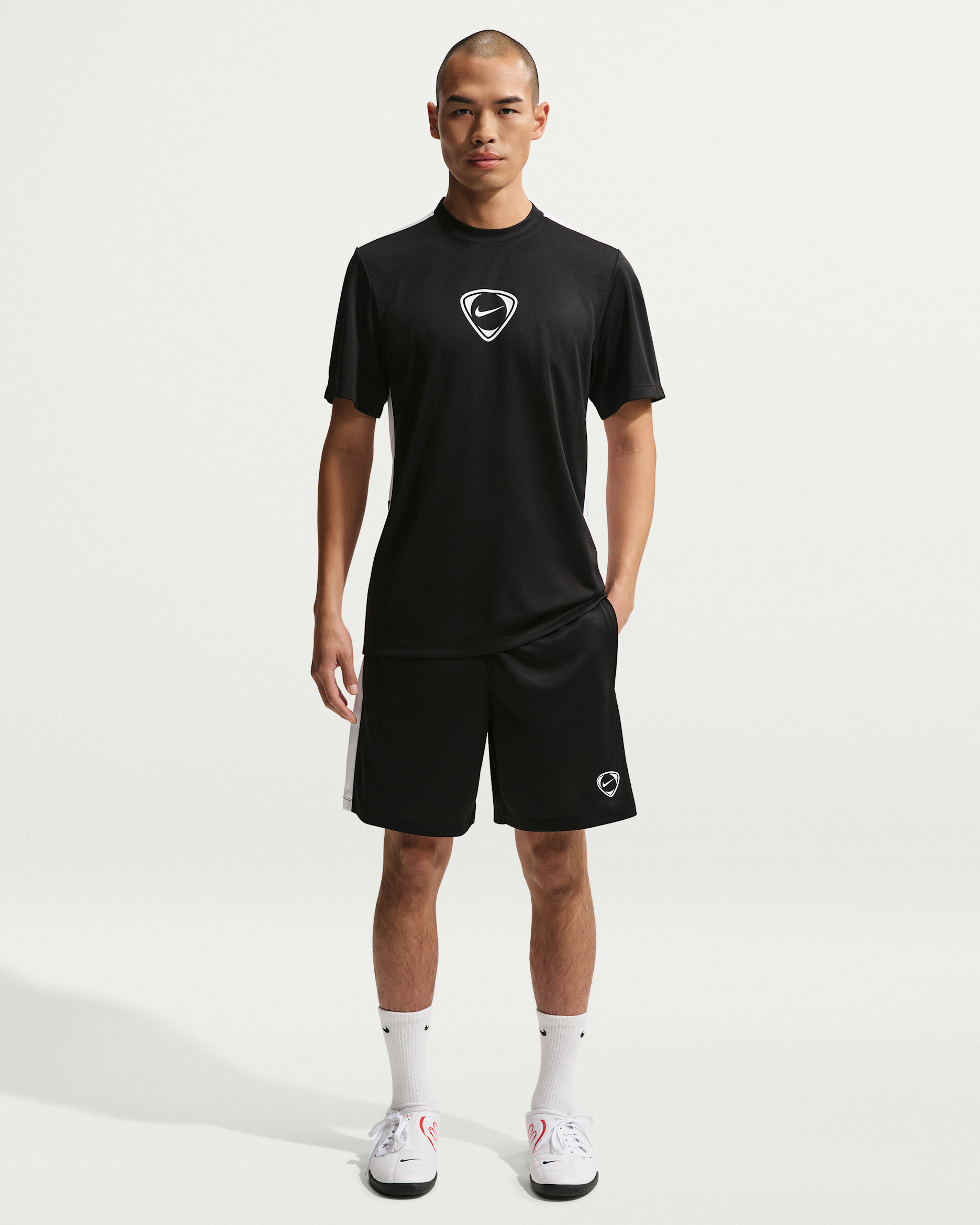Nike Academy+ Men's Dri-FIT Soccer Shorts - Black/White/White