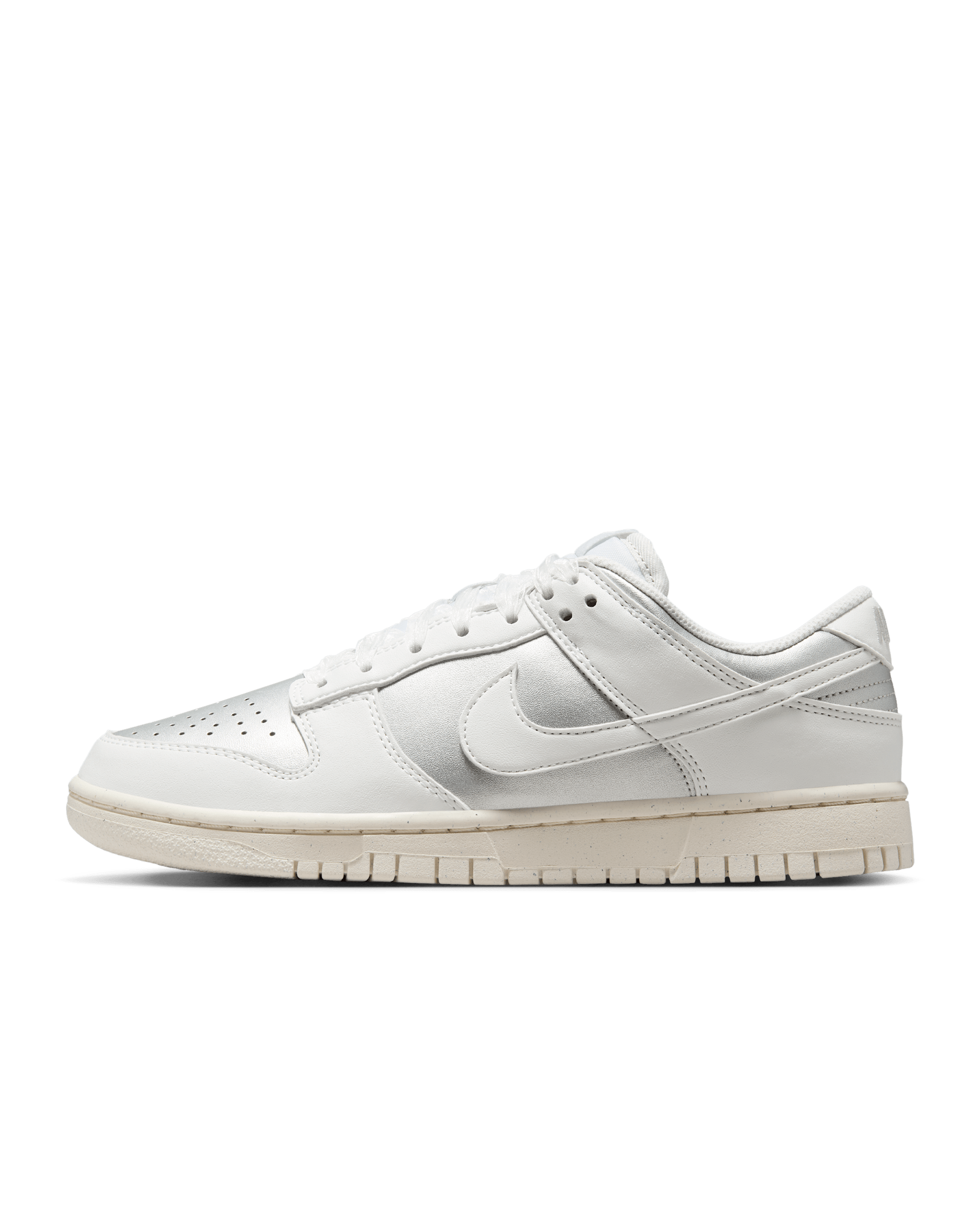 Nike Dunk Low Next Nature Women's Shoes - Metallic Platinum/Pale Ivory/Summit White