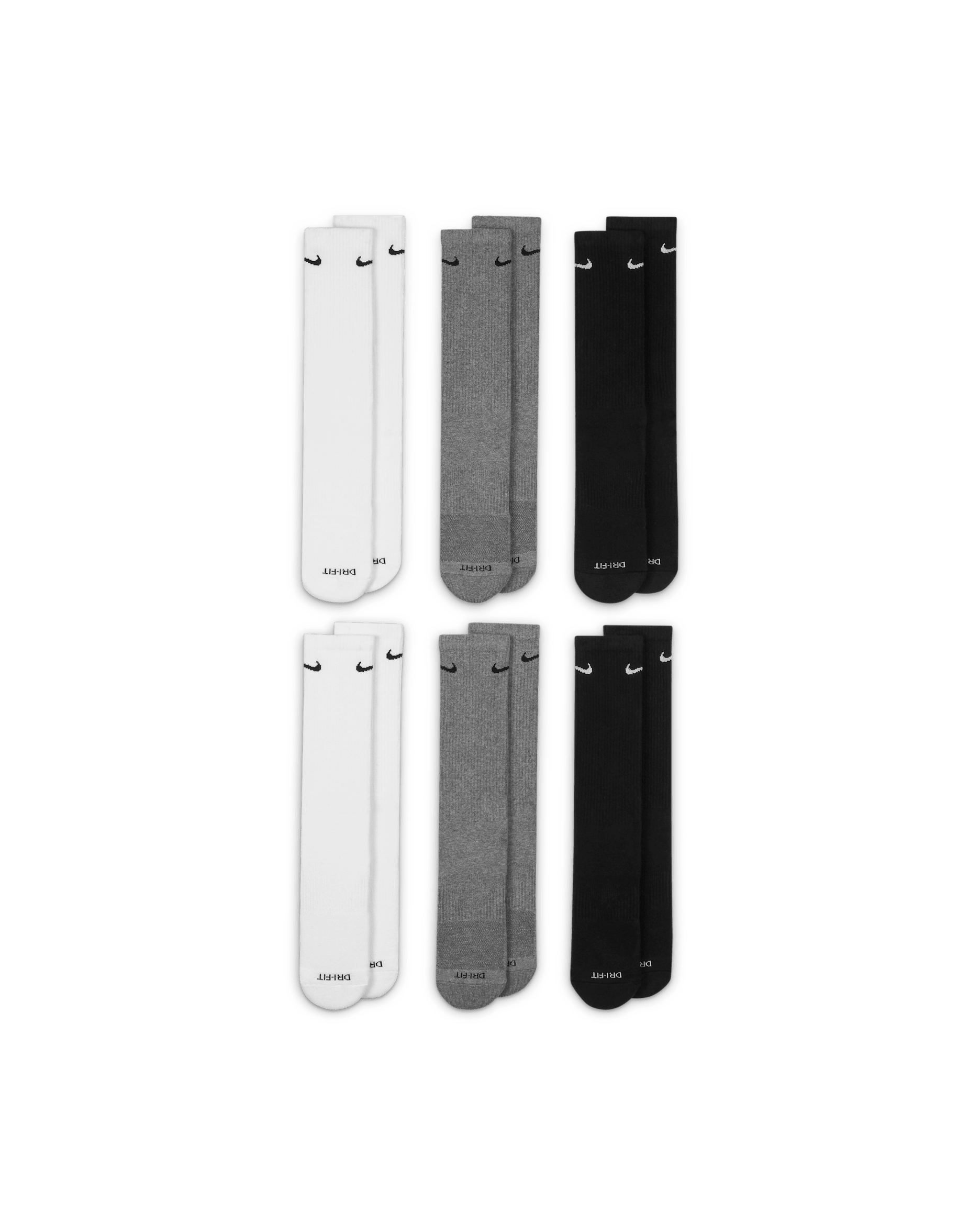 Nike Everyday Plus Cushioned Training Crew Socks (6 Pairs)