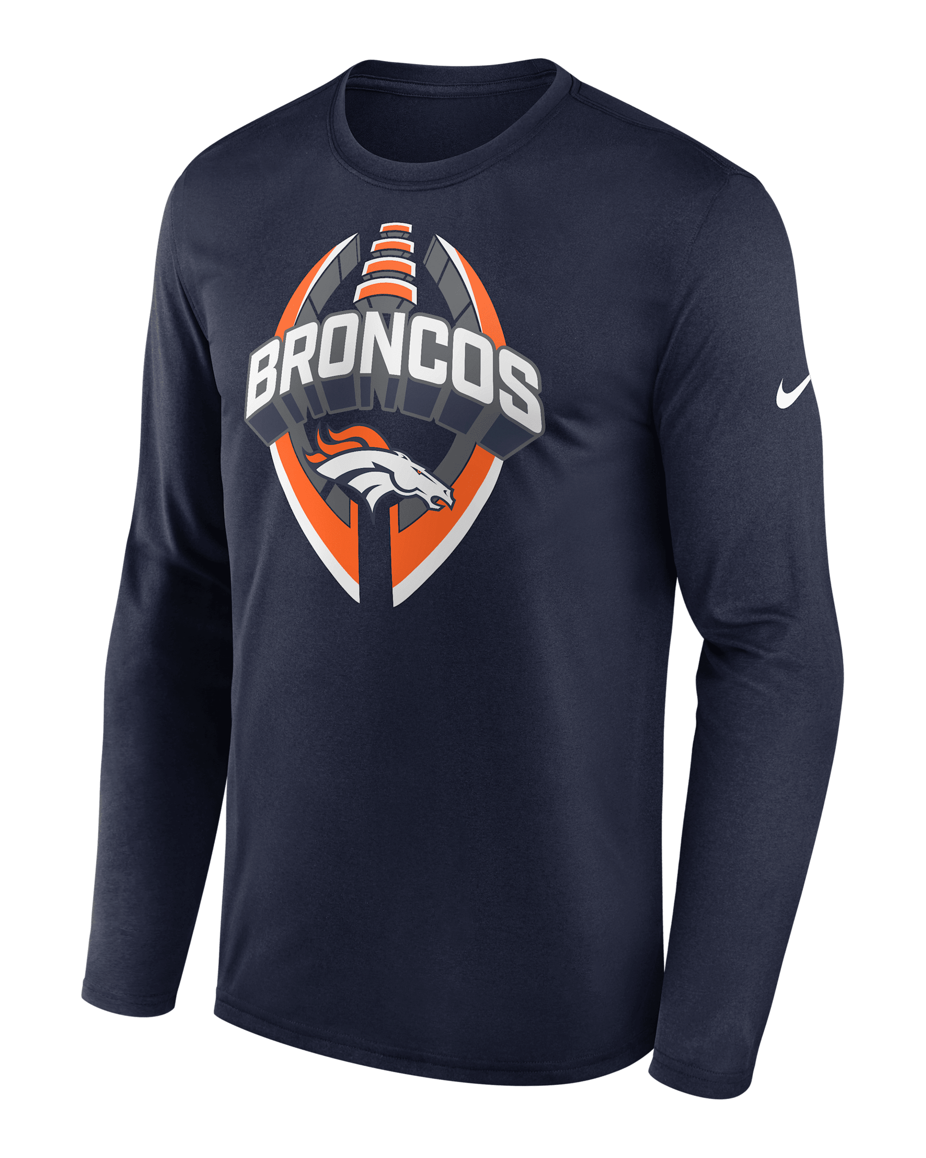 Denver Broncos Legend Icon Men's Nike Dri-FIT NFL Long-Sleeve T-Shirt - Navy