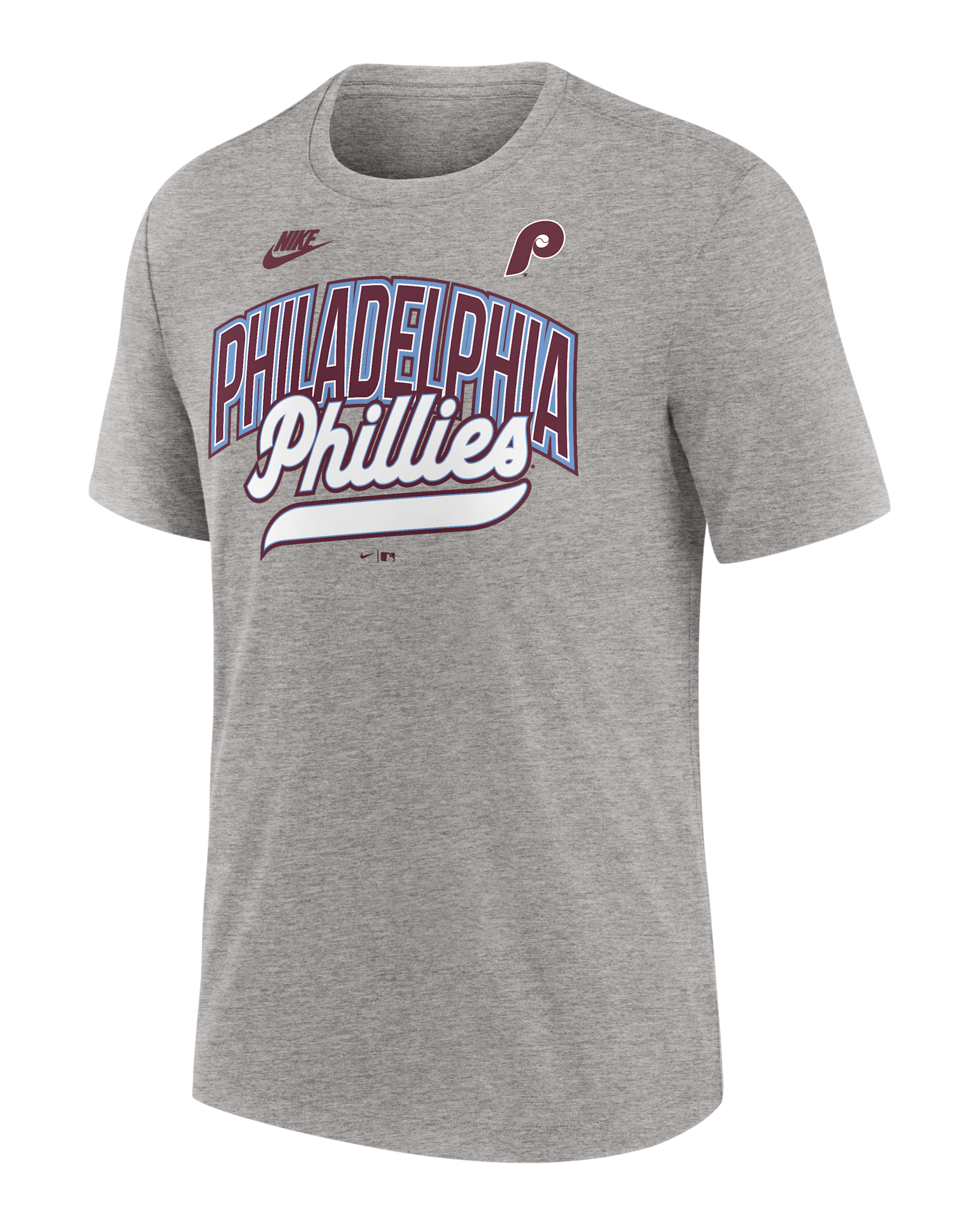 Philadelphia Phillies Cooperstown Retro Men's Nike MLB T-Shirt - Grey Heather