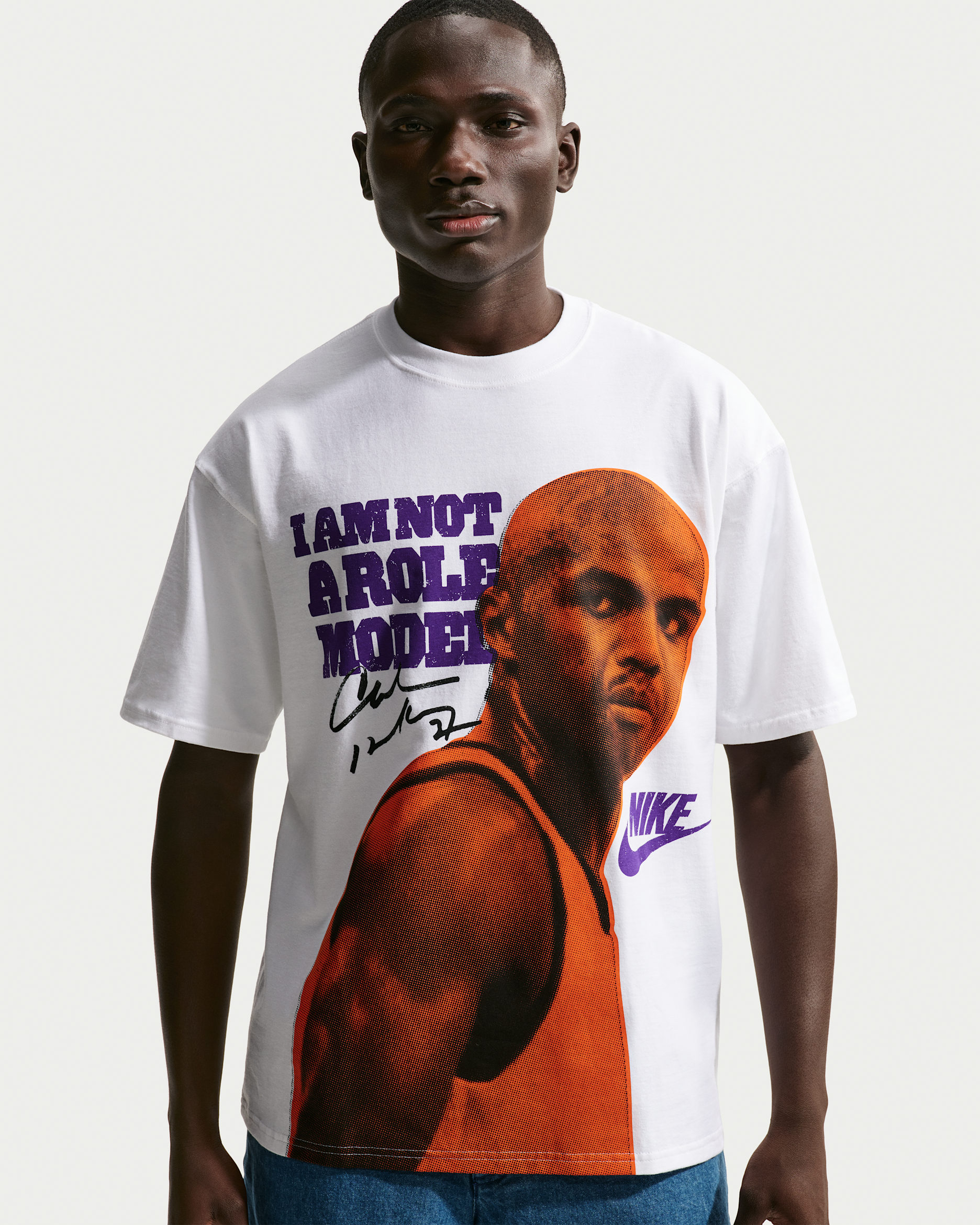Nike Sportswear "Charles Barkley" Men's Max90 Short-Sleeve T-Shirt - White
