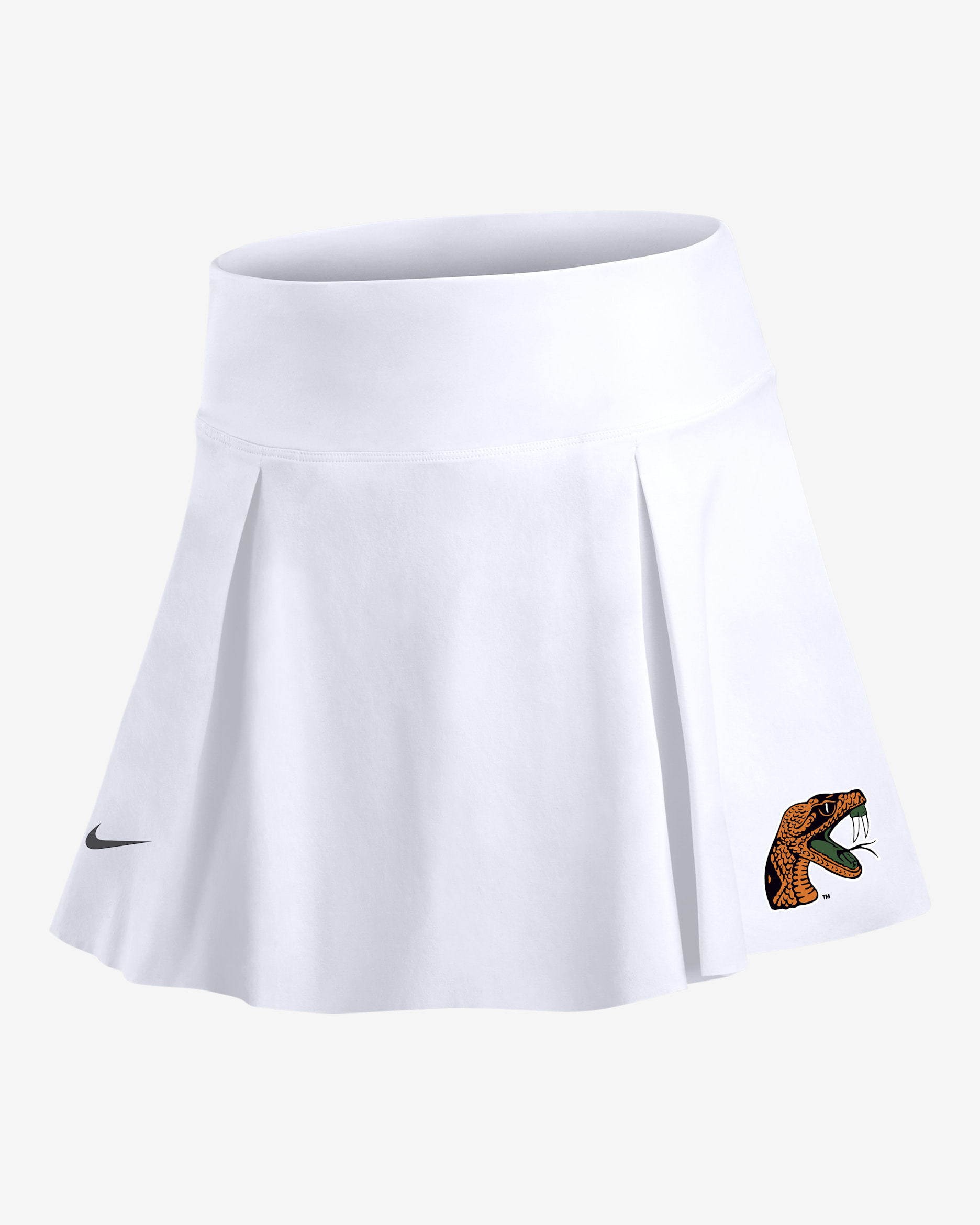 Florida A&M Club Women's Nike College Skirt - White/Anthracite