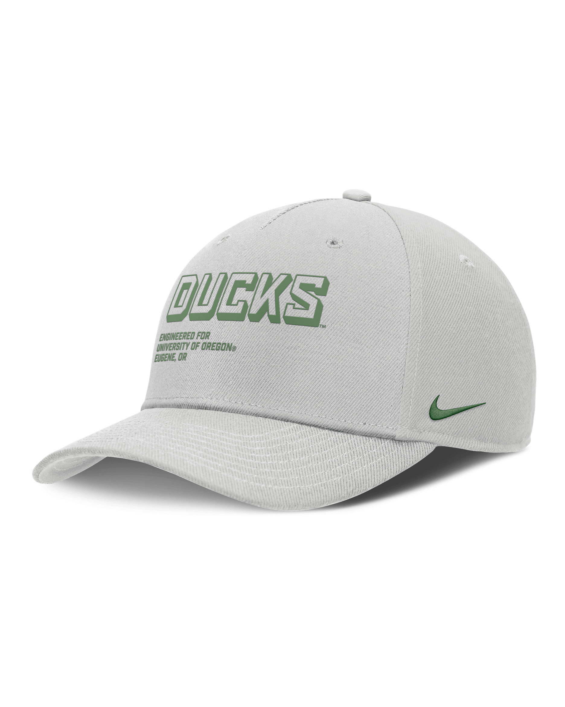 Oregon On-Field Primetime Rise Men's Nike College Adjustable Hat - Grey