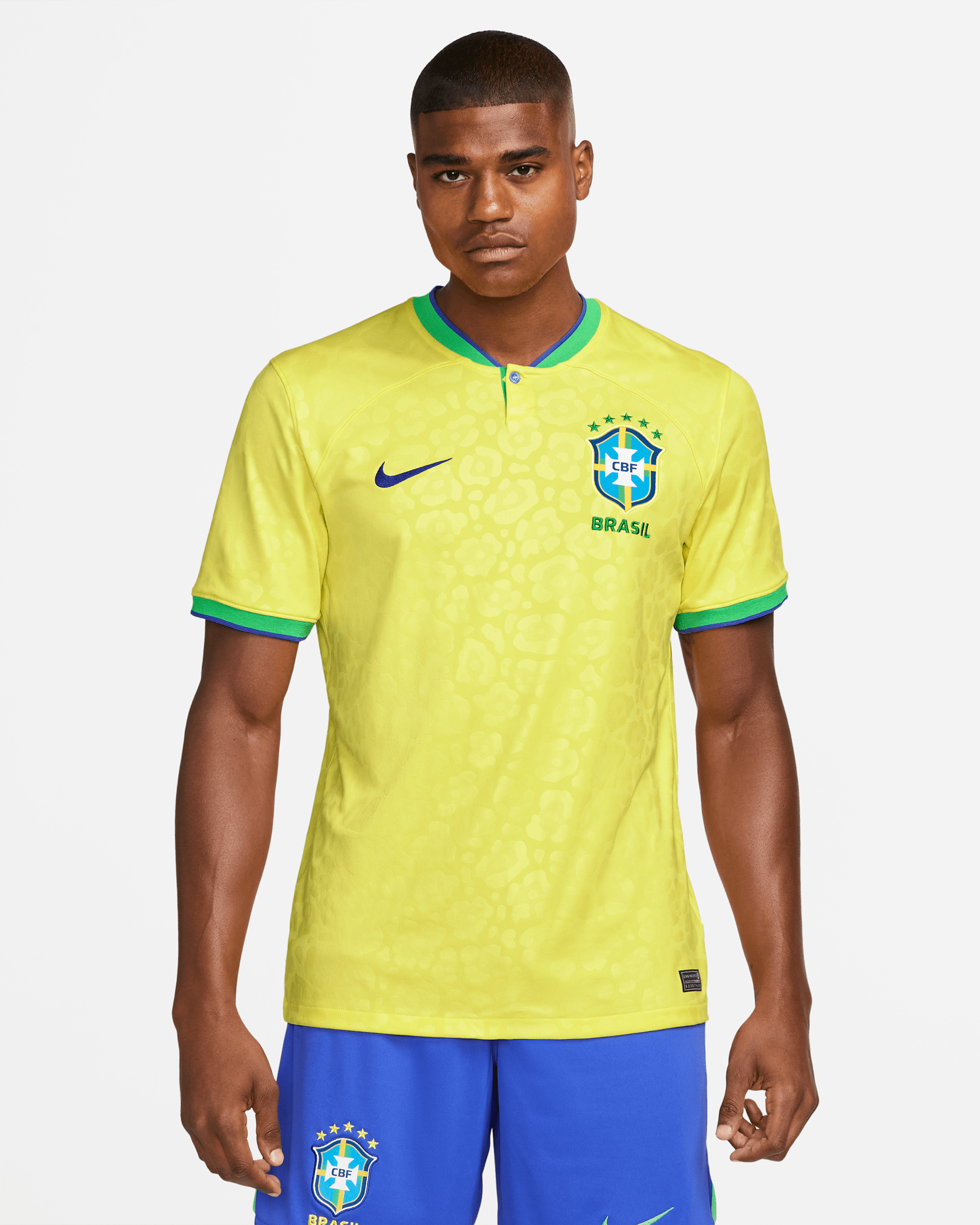 Brazil 2022/23 Stadium Home Men's Nike Dri-FIT Football Shirt - Dynamic Yellow/Green Spark/Paramount Blue/Paramount Blue