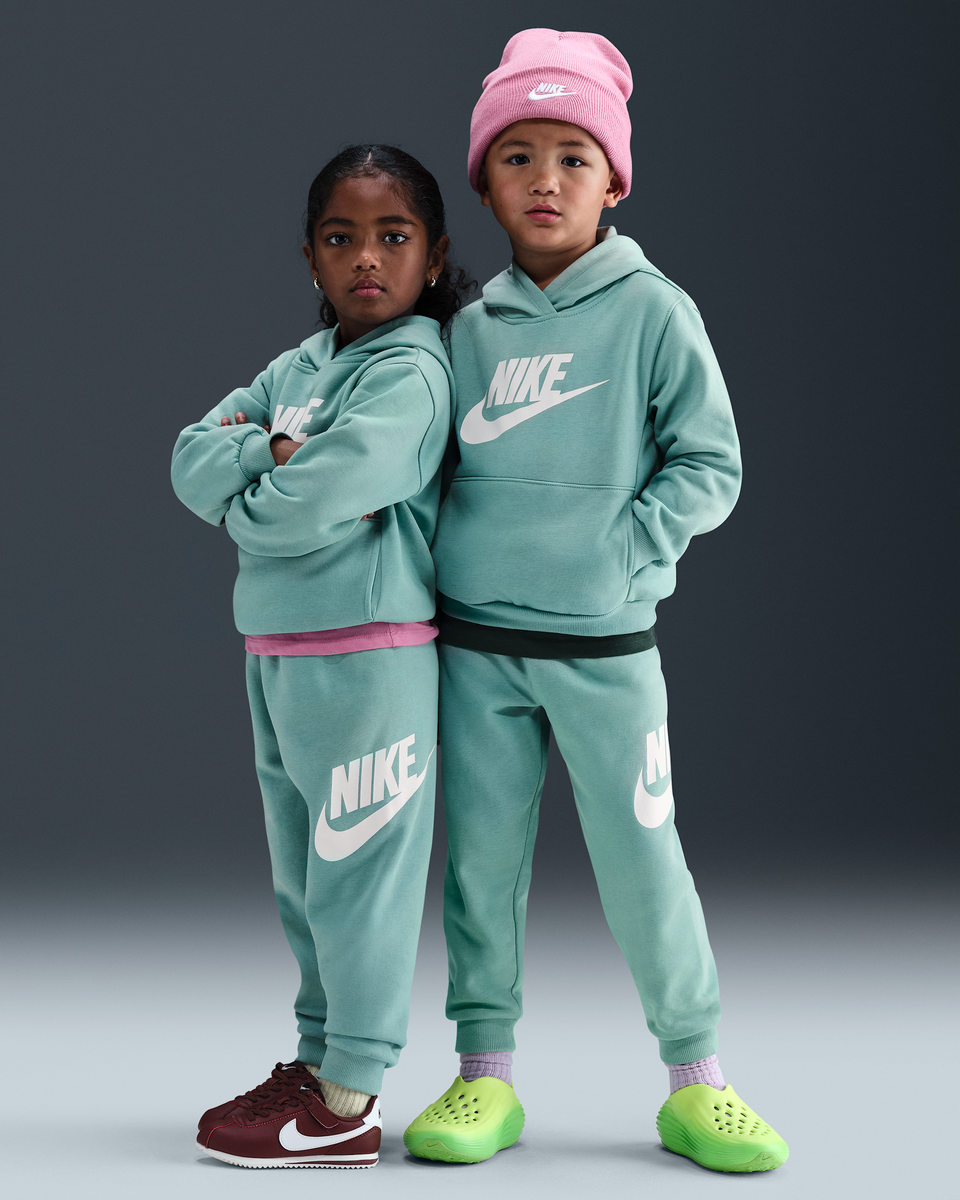 Nike Sportswear Club Fleece Little Kids' Hoodie Set - Cannon