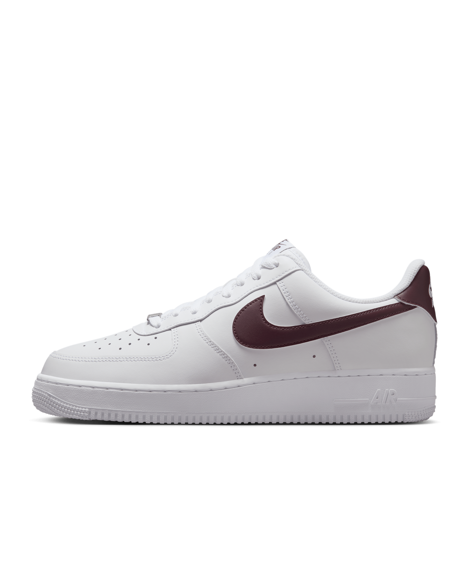 Nike Air Force 1 '07 Men's Shoes - White/White/Burgundy Crush