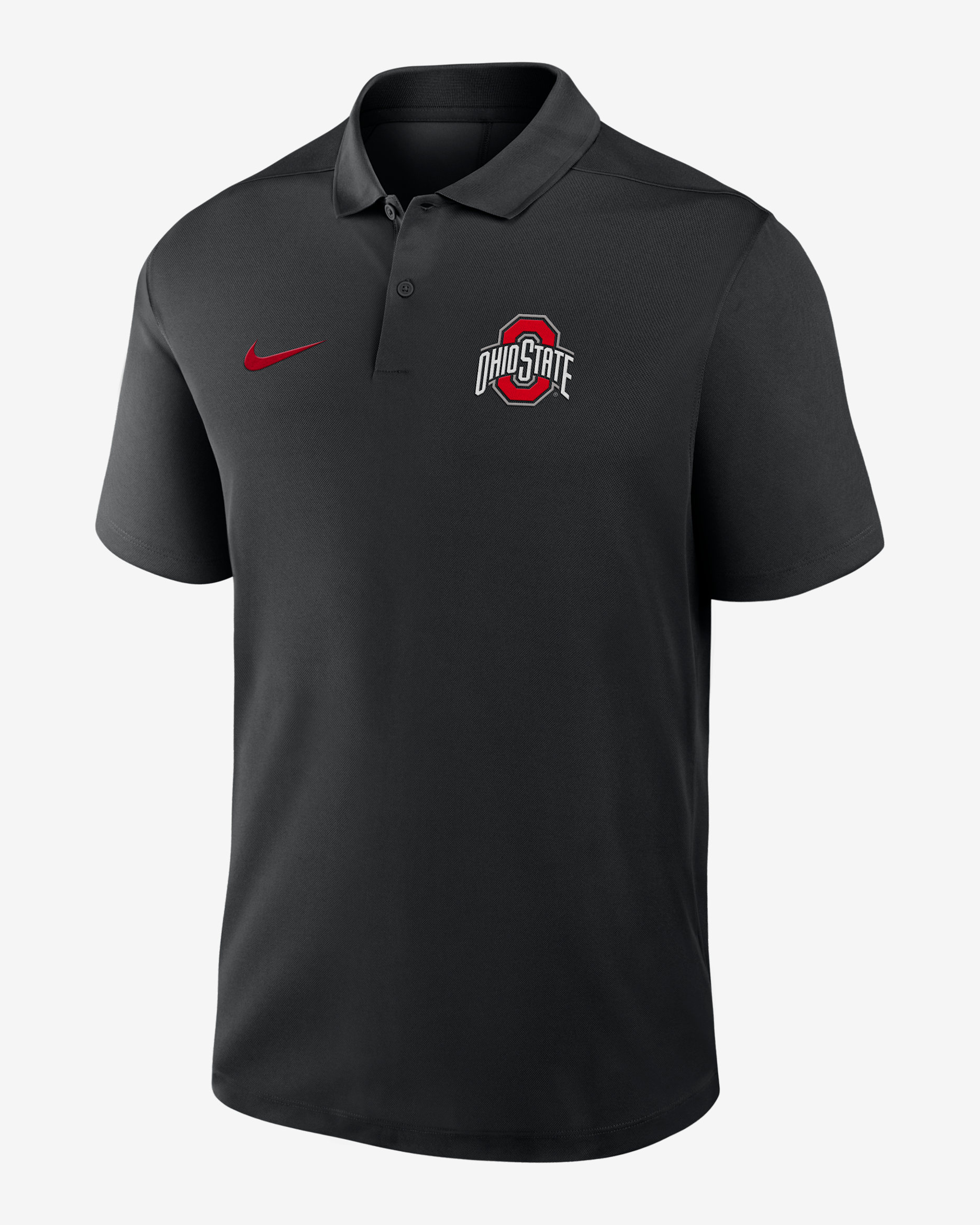 Ohio State Primetime Victory Primary Logo Men's Nike Dri-FIT College Polo - Black