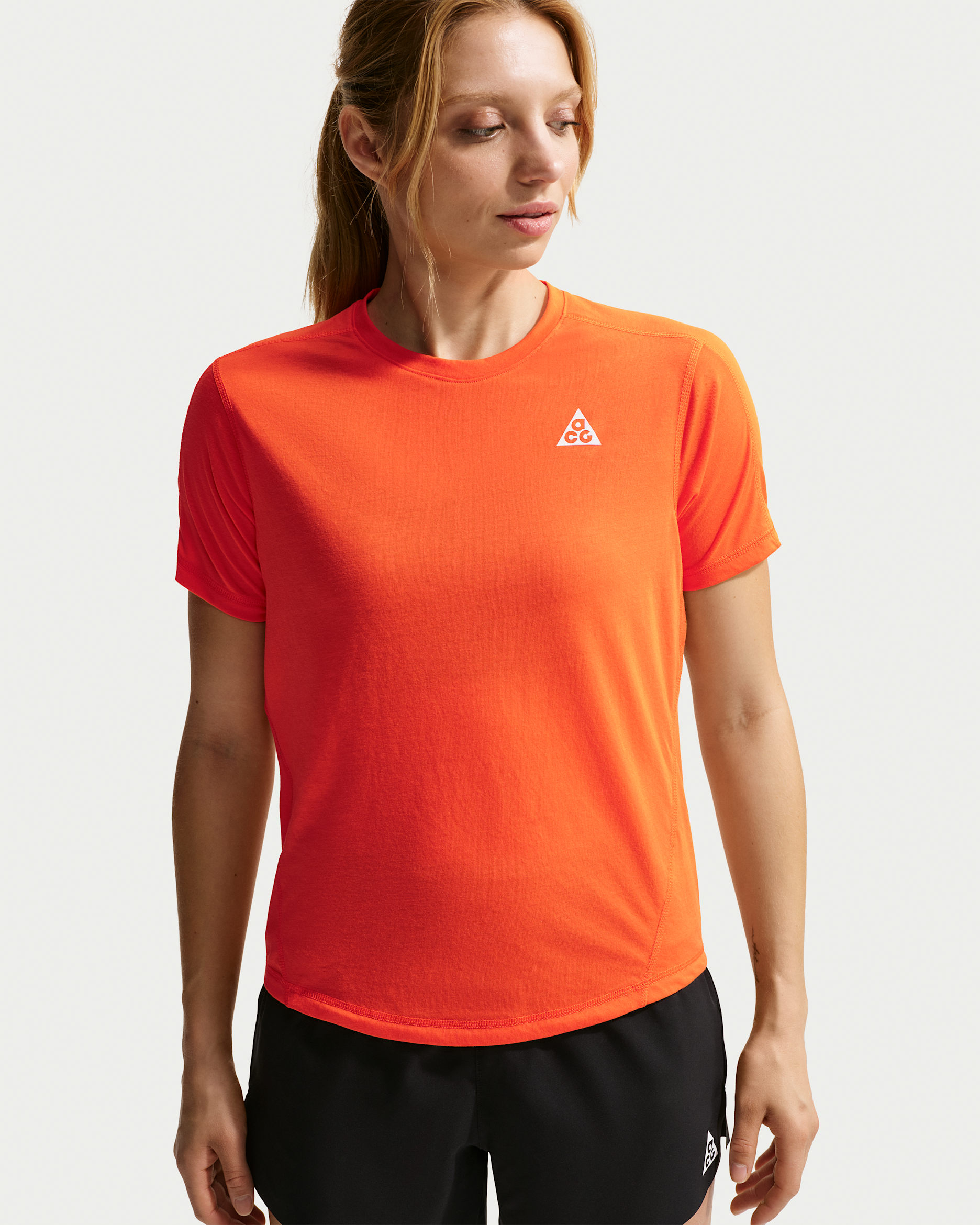 Nike ACG Women's Dri-FIT Short-Sleeve Trail Running Top - Safety Orange