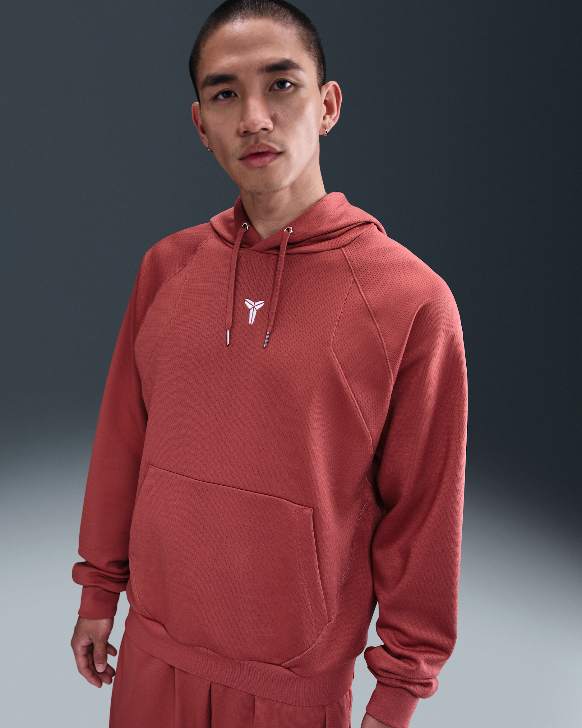 Kobe Therma-FIT Pullover Hoodie - Canyon Rust/Canyon Rust/White