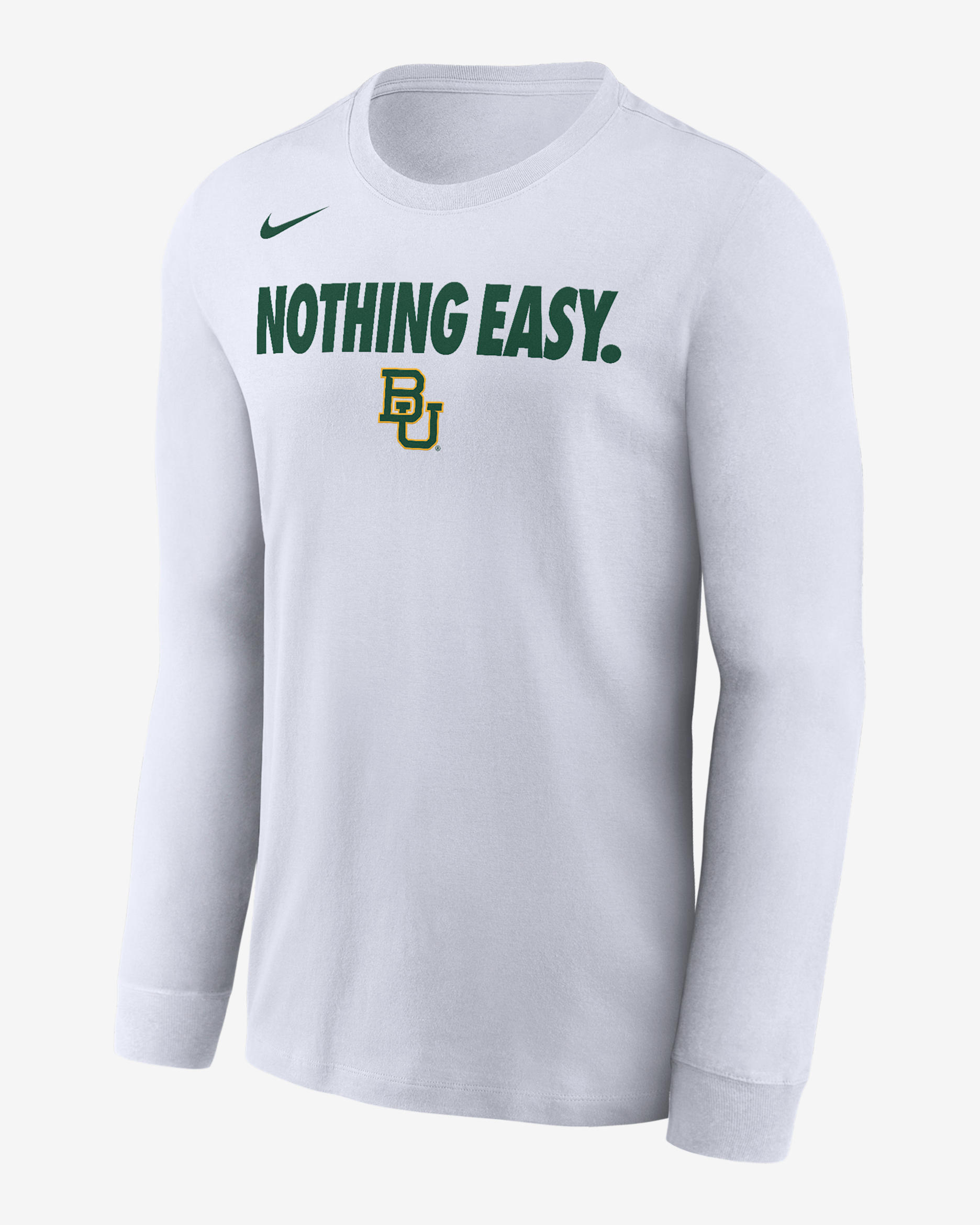 Baylor Men's Nike College Long-Sleeve T-Shirt - White