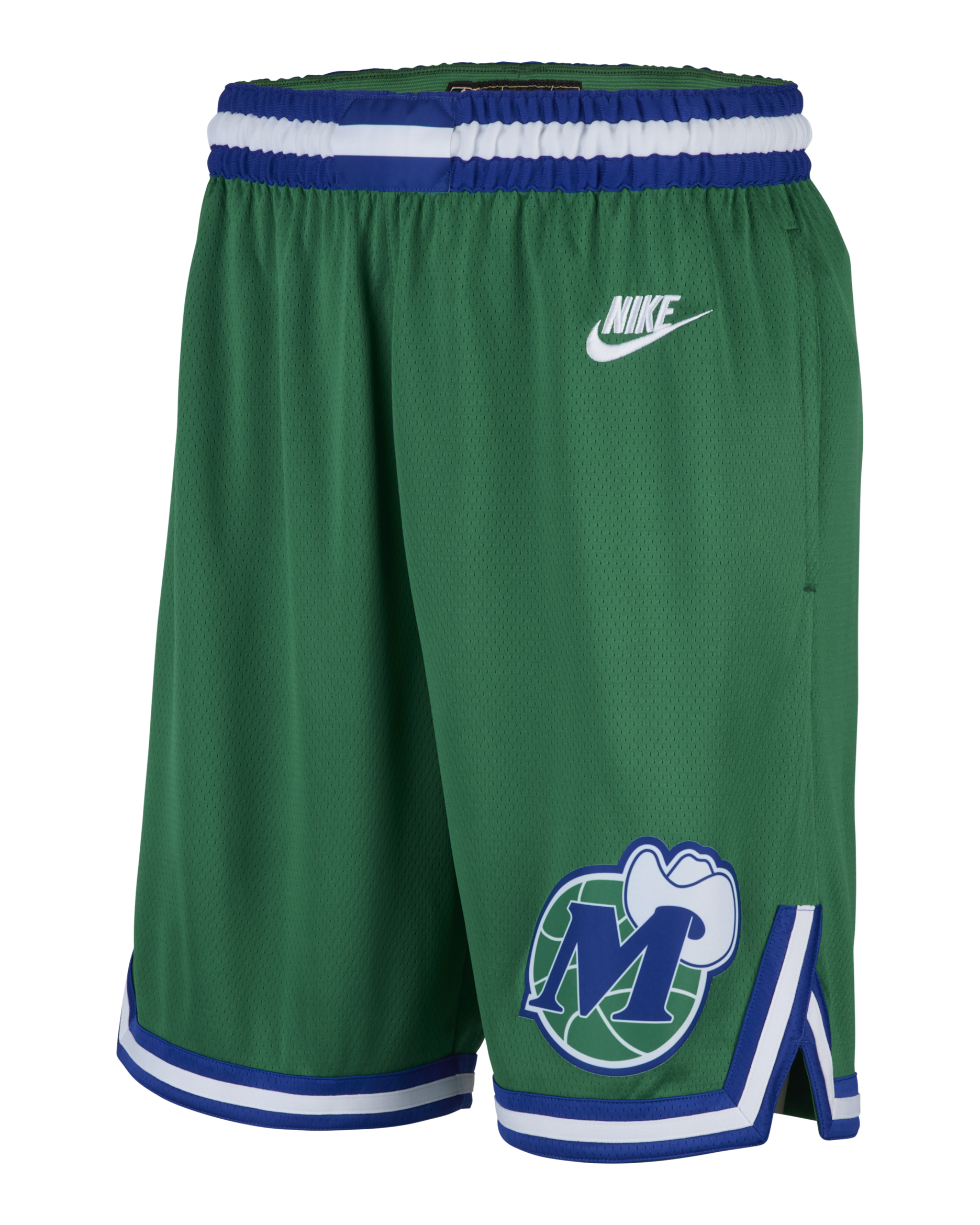 Shorts Dallas Mavericks Swingman 2025/26 Hardwood Classics Nike Dri-FIT NBA – Uomo - Clover/Bianco