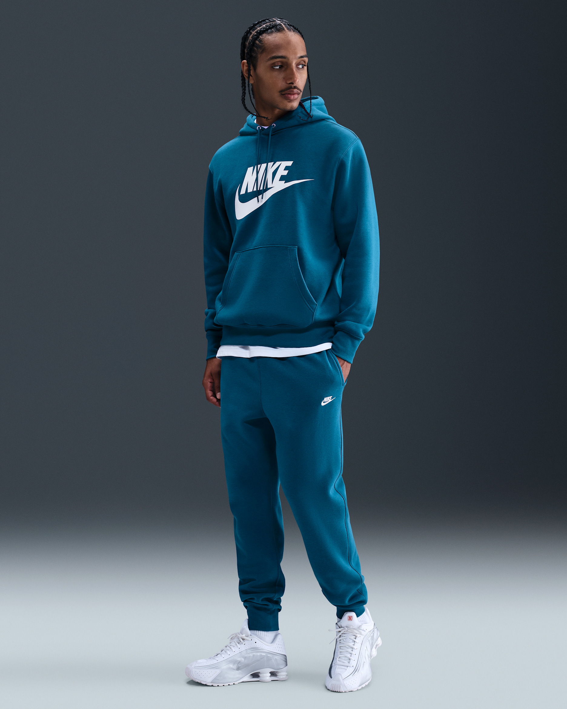 Nike Club Men's Joggers - Green Abyss/Green Abyss/White