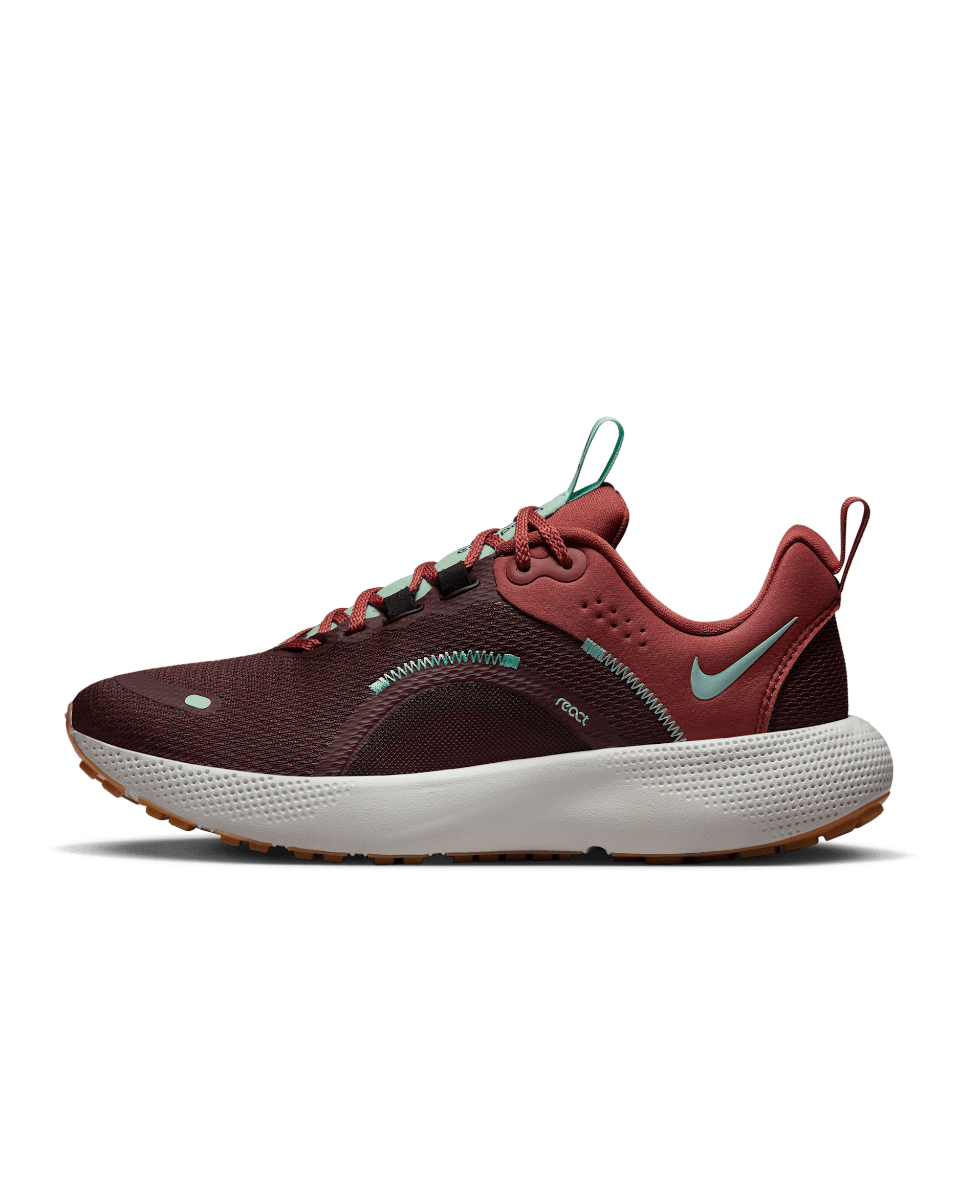 Nike Escape Run 2 Women's Road Running Shoes - Burgundy Crush/Black/Canyon Rust/Mint Foam