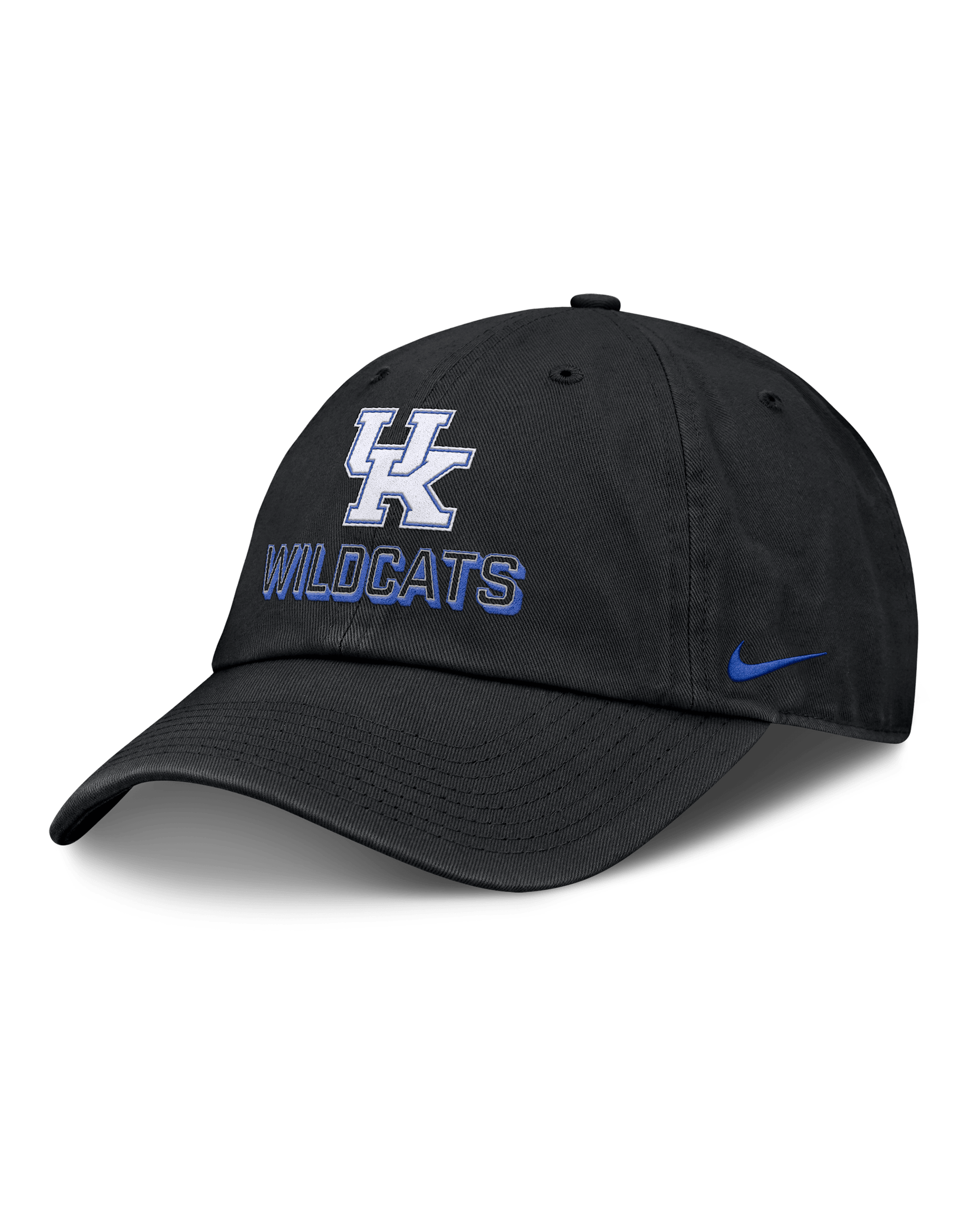 Gorra universitaria Nike ajustable para hombre Kentucky On-Field Club Gameday - Negro