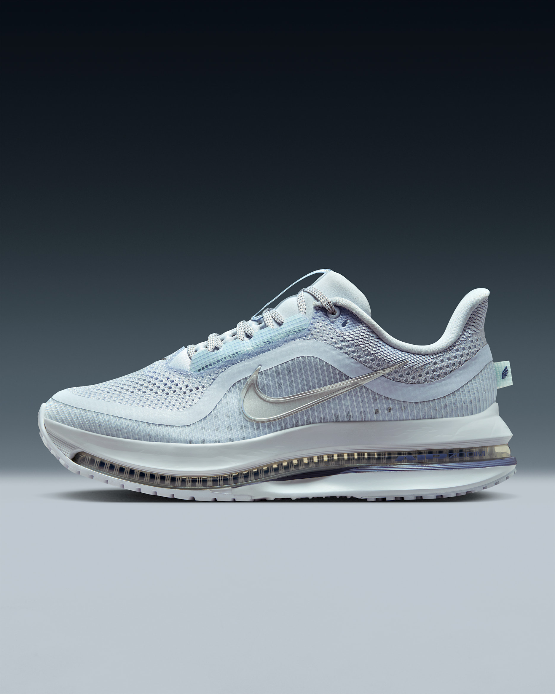 Nike Pegasus Premium Sabatilles de running de carretera - Dona - Football Grey/World Indigo/Blanc/Metallic Platinum