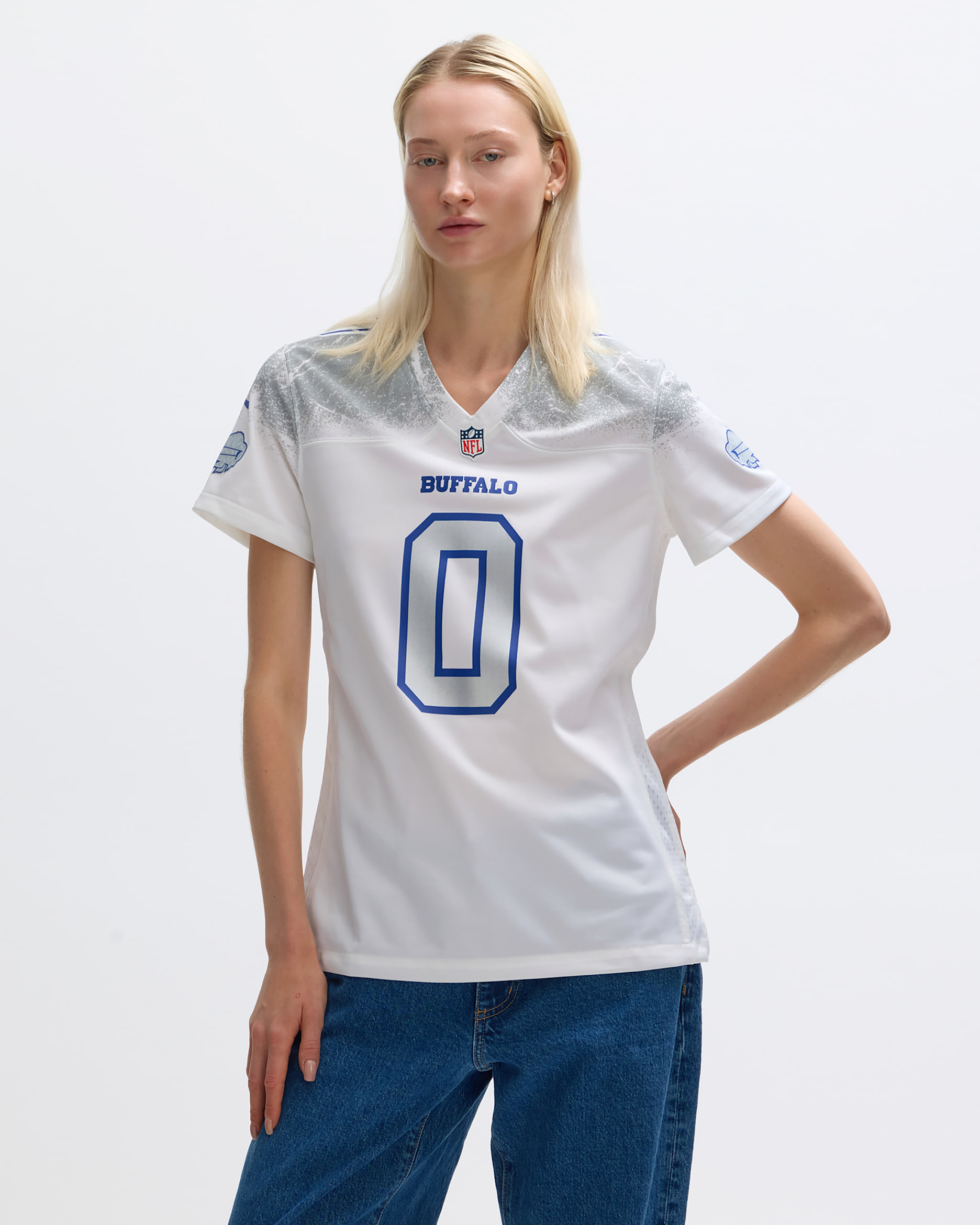Jersey Nike de la NFL Game para mujer Keon Coleman Buffalo Bills Rivalries Collection - Blanco