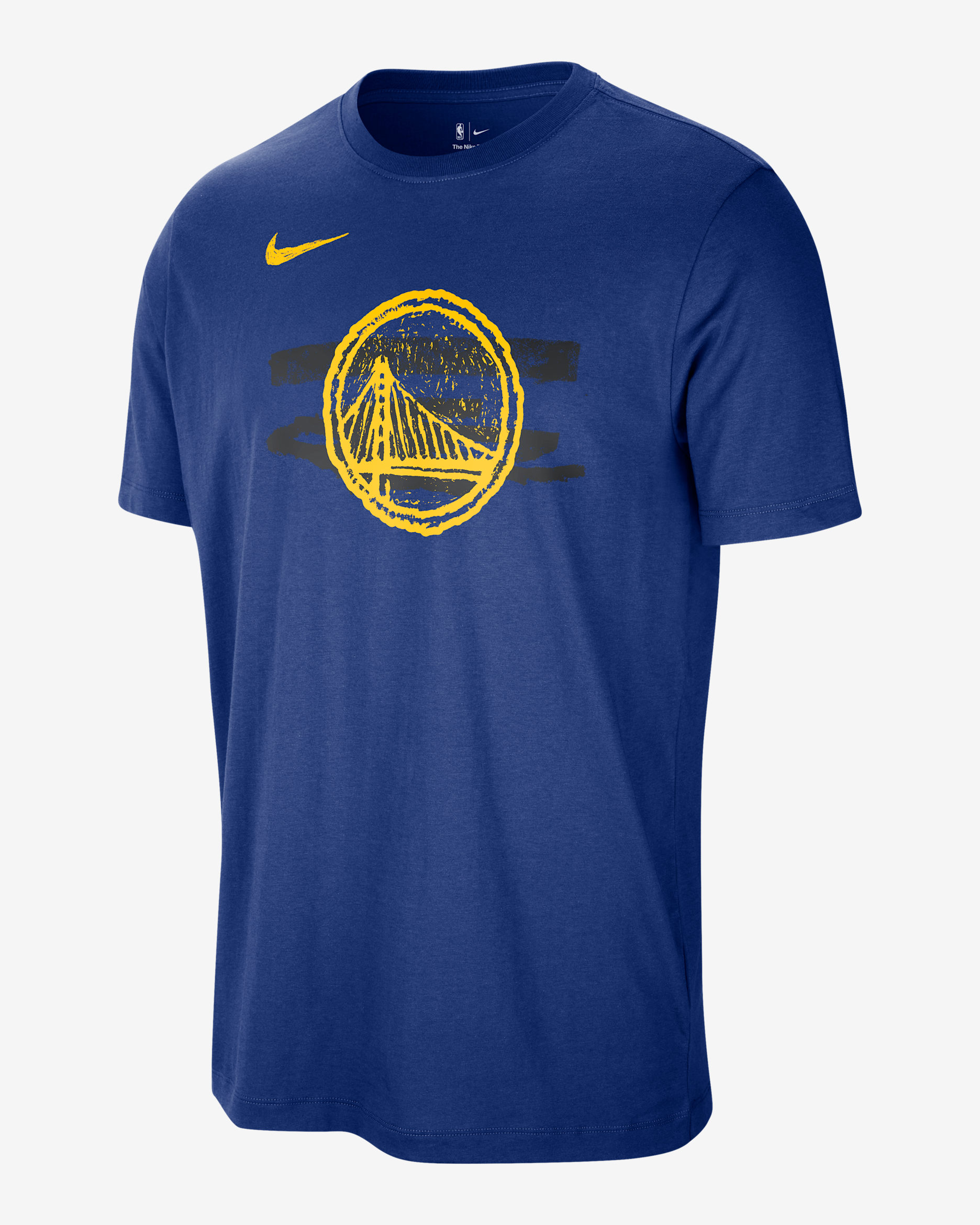 Golden State Warriors Courtside Men's Nike NBA T-Shirt - Rush Blue
